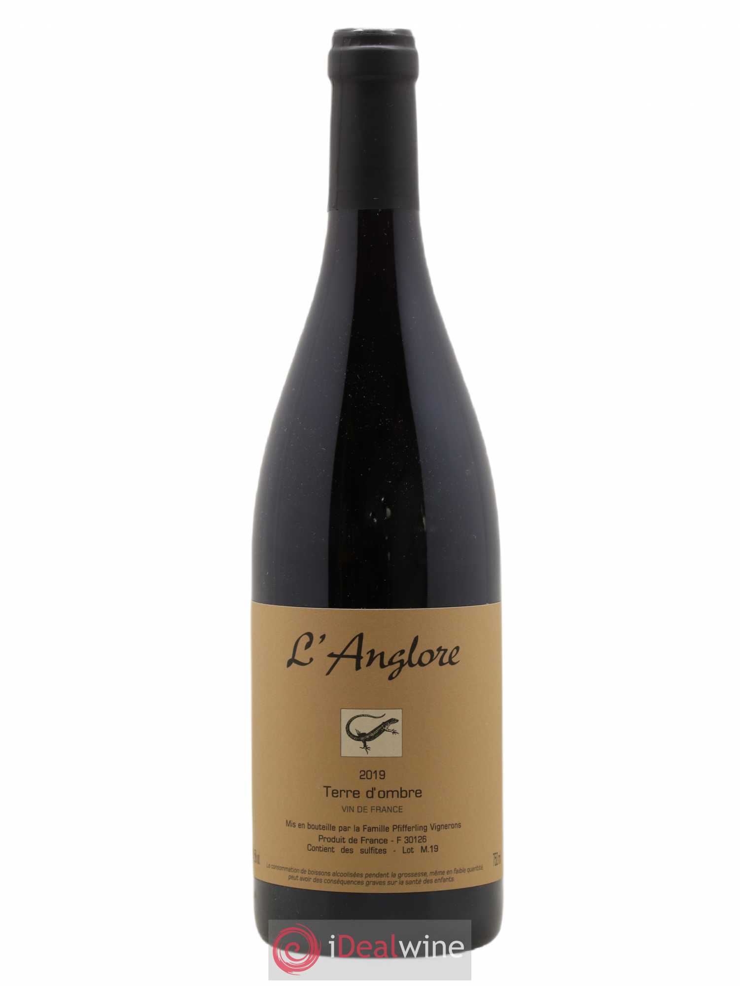 Vin de France Terre d'Ombre L'Anglore 2019 - Lot de 1 bouteille - 0