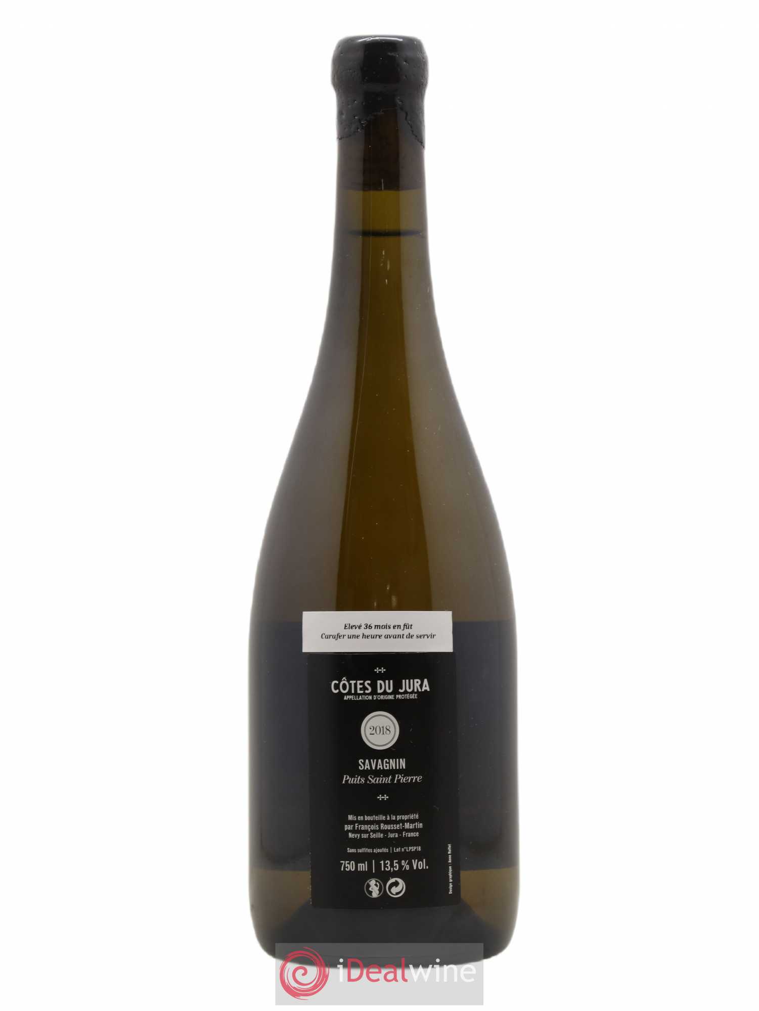 Côtes du Jura Savagnin Puits Saint-Pierre François Rousset Martin 2018 - Lot de 1 bouteille - 1