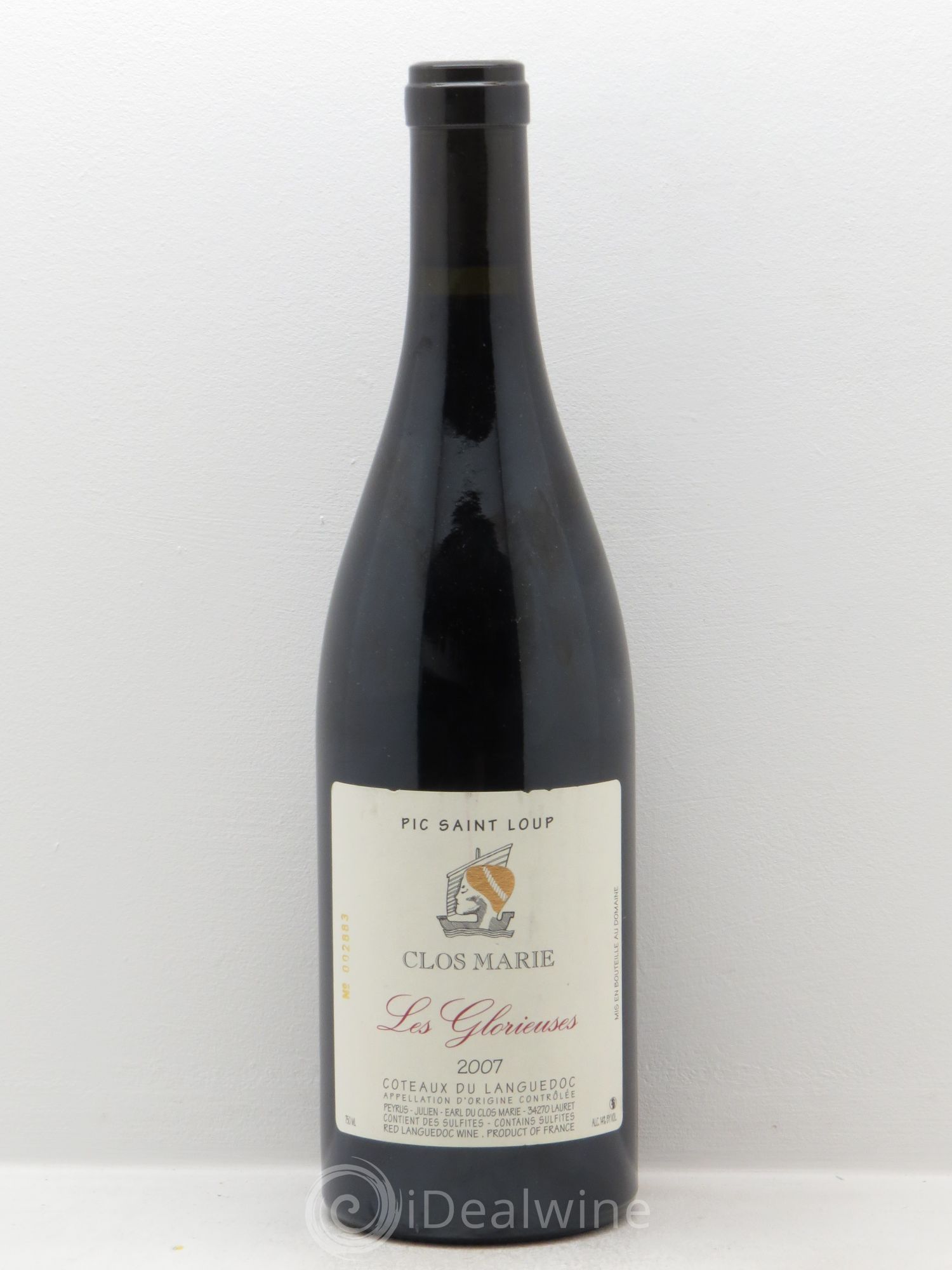 Pic Saint-Loup Clos Marie Les Glorieuses Christophe Peyrus et Françoise Julien 2007 - Lot de 1 bouteille - 0