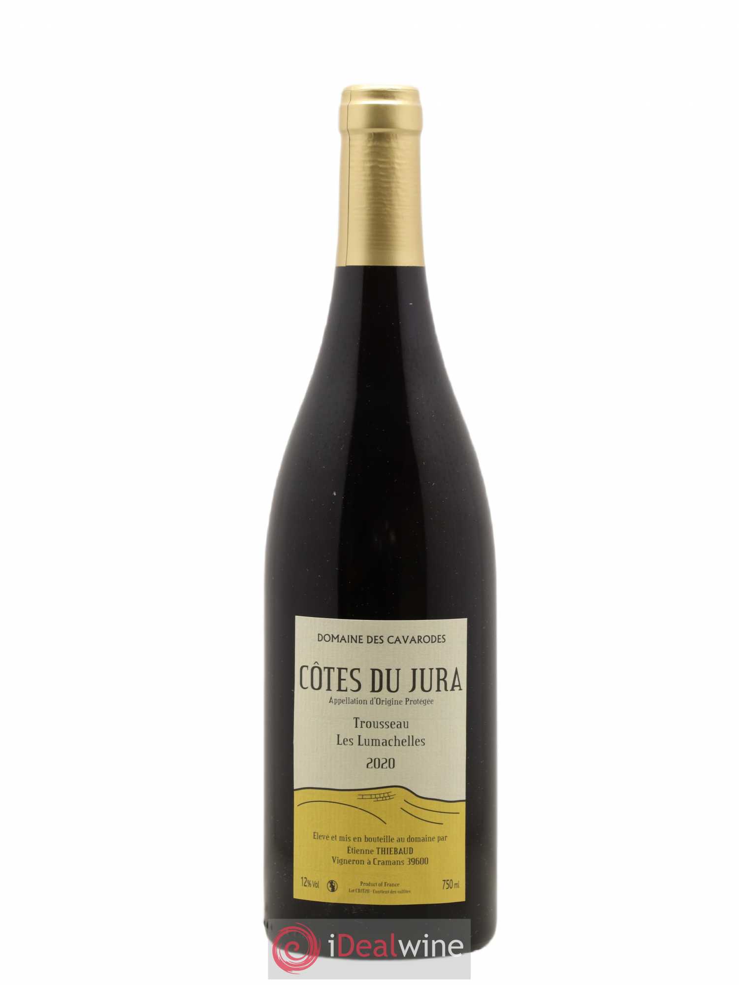 Côtes du Jura Trousseau Les Lumachelles Cavarodes (Domaine des) - Etienne Thiébaud 2020 - Lot de 1 bouteille - 0