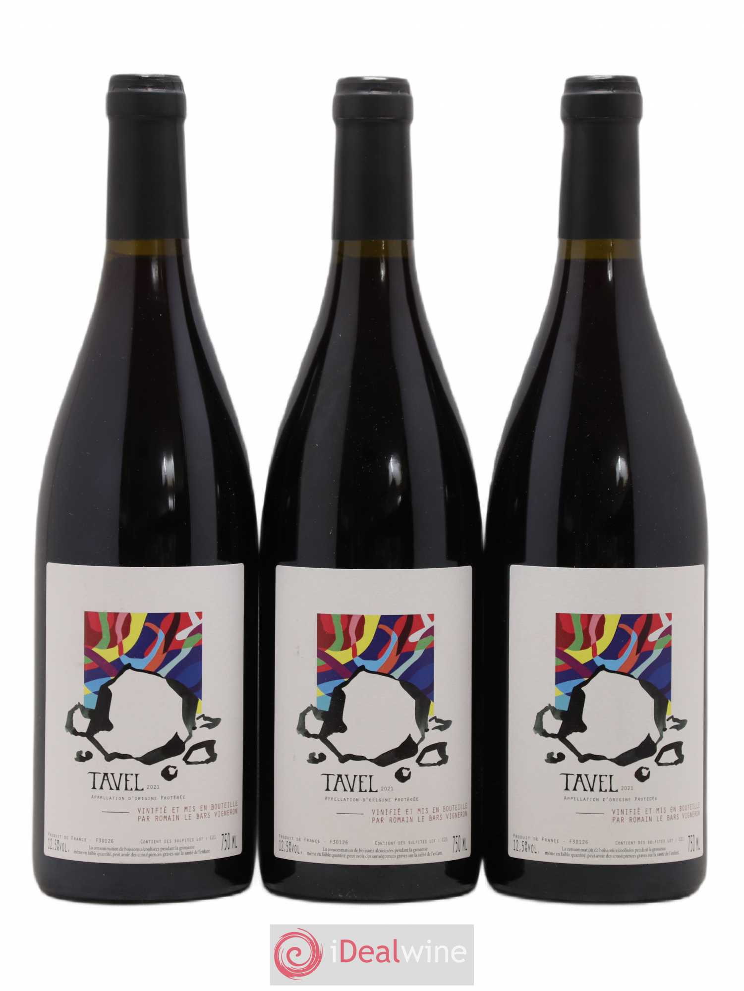 Tavel Romain Le Bars 2021 - Lot de 3 bouteilles - 0