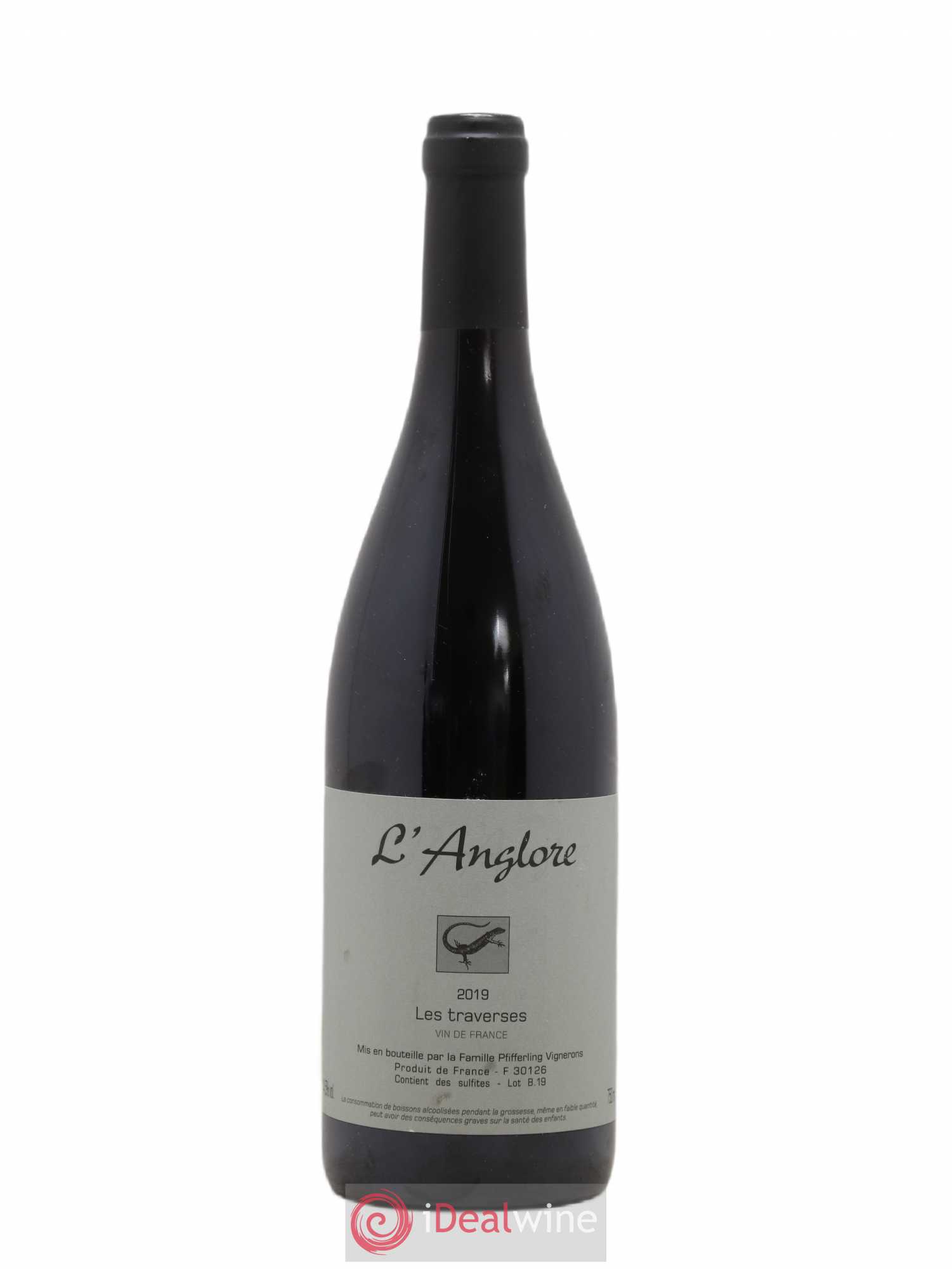 Vin de France Les Traverses L'Anglore 2019 - Lot de 1 bouteille - 0