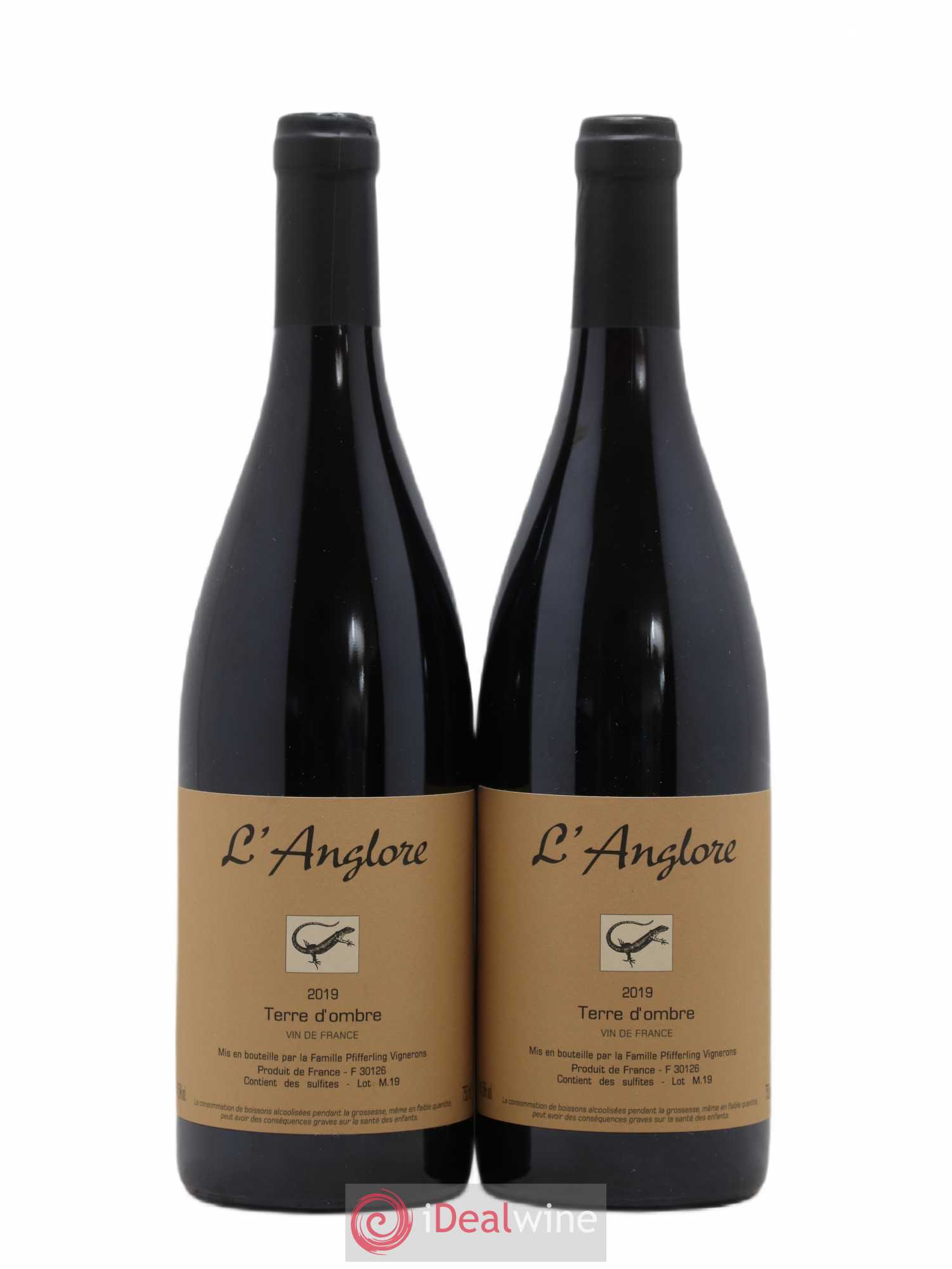 Vin de France Terre d'Ombre L'Anglore 2019 - Lot de 2 bouteilles - 0
