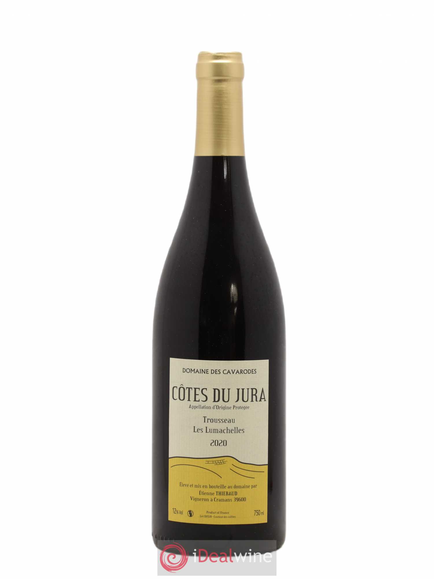 Côtes du Jura Trousseau Les Lumachelles Cavarodes (Domaine des) - Etienne Thiébaud 2020 - Lot de 1 bouteille - 0