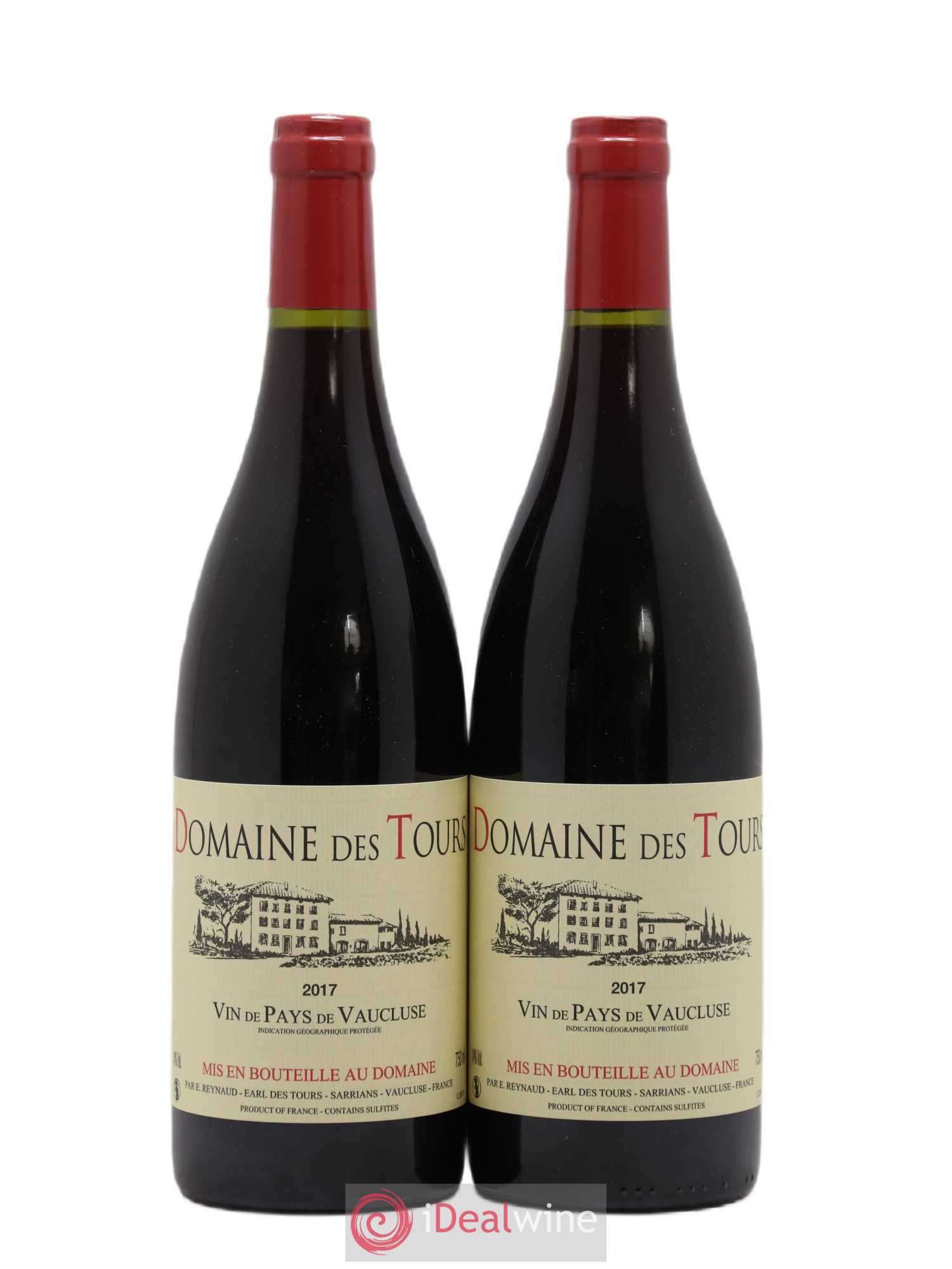 Vaucluse (Vin de Pays de Vaucluse) Domaine des Tours Emmanuel Reynaud 2017 - Lot de 2 bouteilles - 0