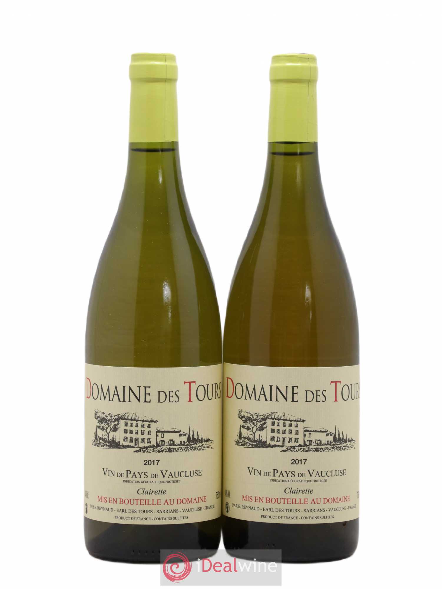 Vaucluse (Vin de Pays de Vaucluse) Domaine des Tours Emmanuel Reynaud Clairette 2017 - Lot de 2 bouteilles - 0