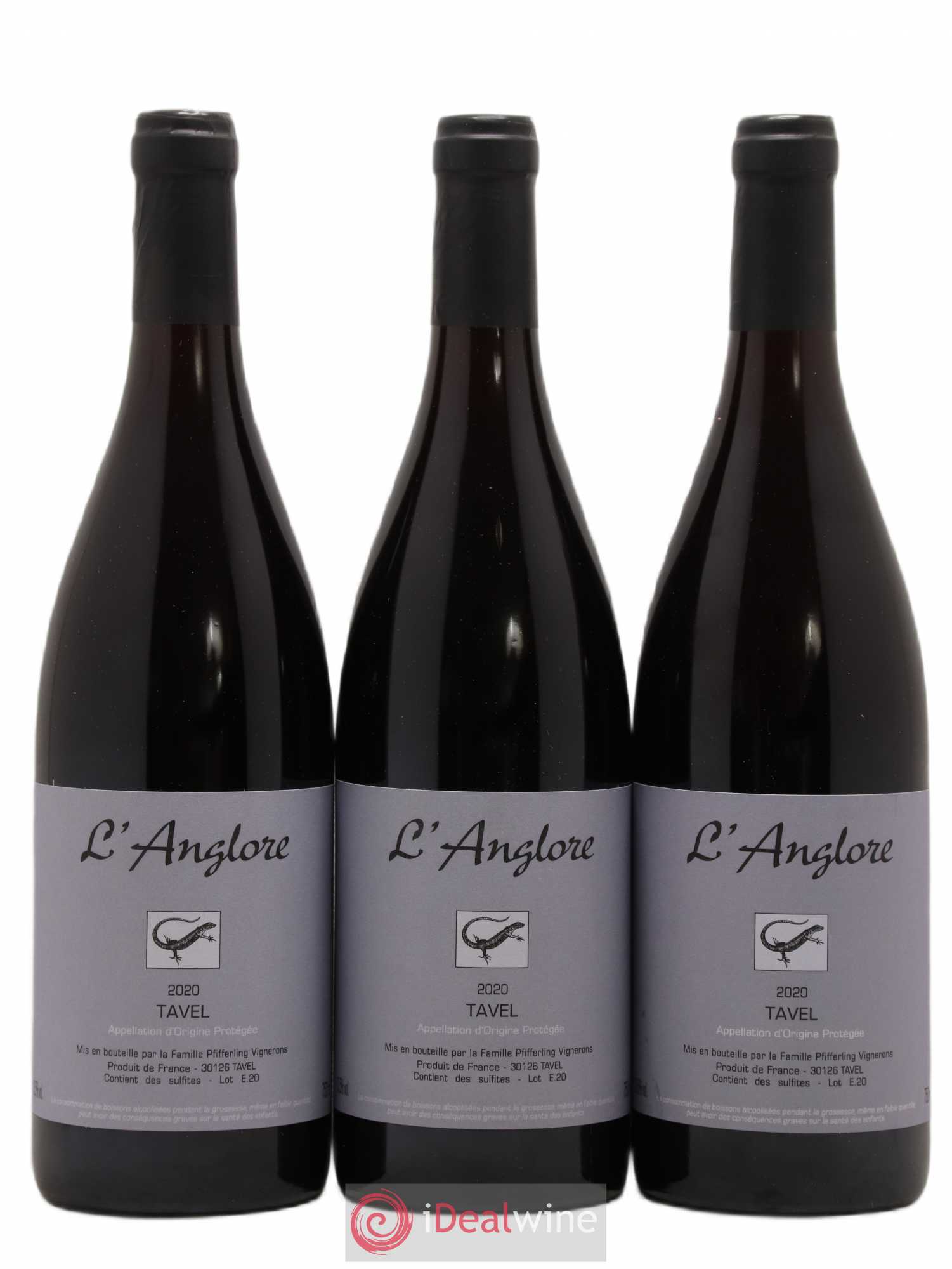 Tavel L'Anglore 2020 - Posten von 3 Flaschen - 0