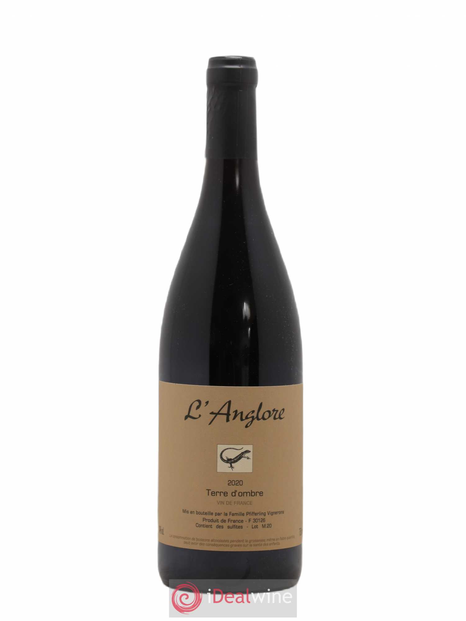 Vin de France Terre d'Ombre L'Anglore 2020 - Lot de 1 bouteille - 0