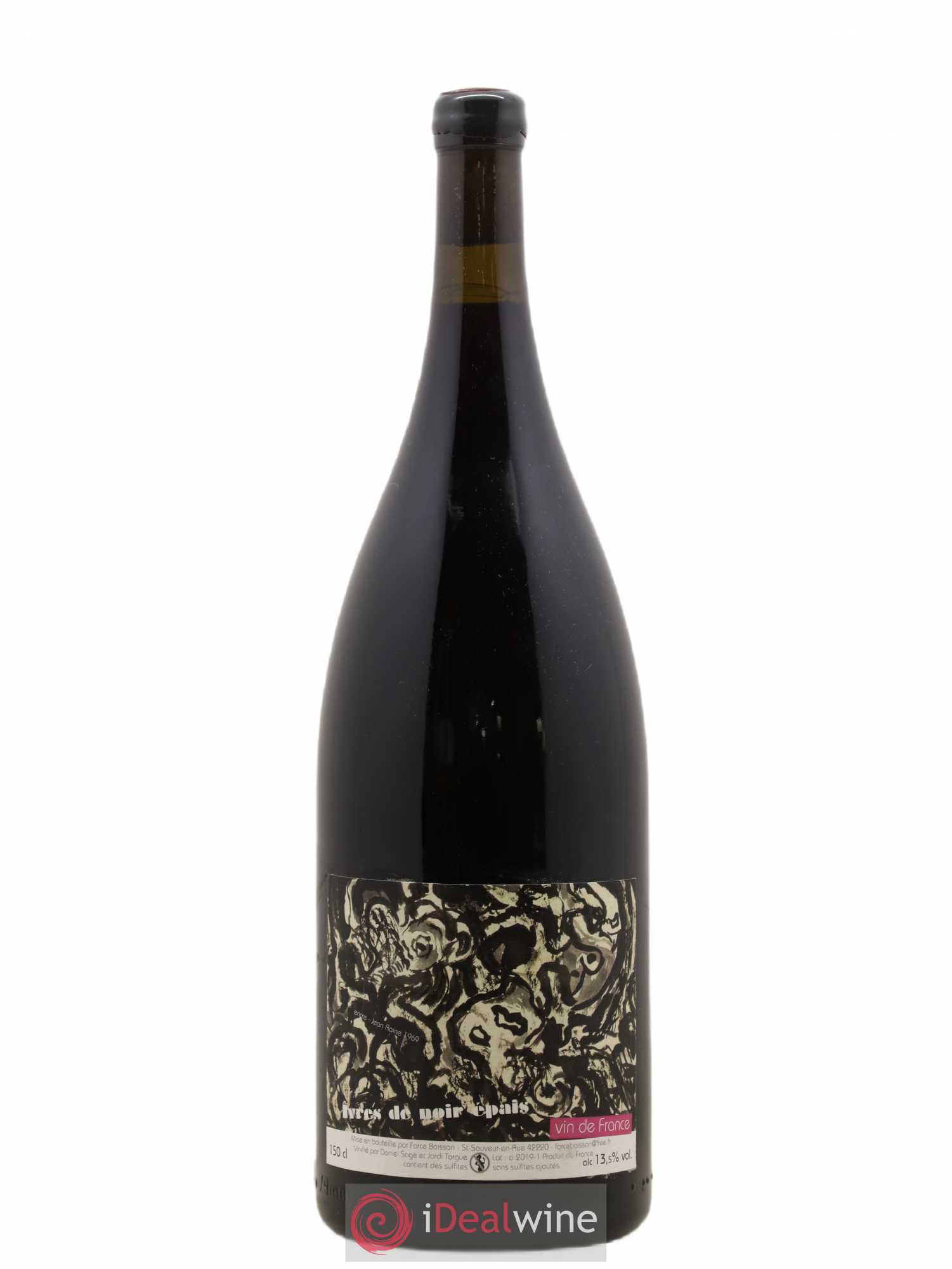 Vin de France Ivres de Noir Epais Daniel Sage 2018 - Lot de 1 magnum - 0