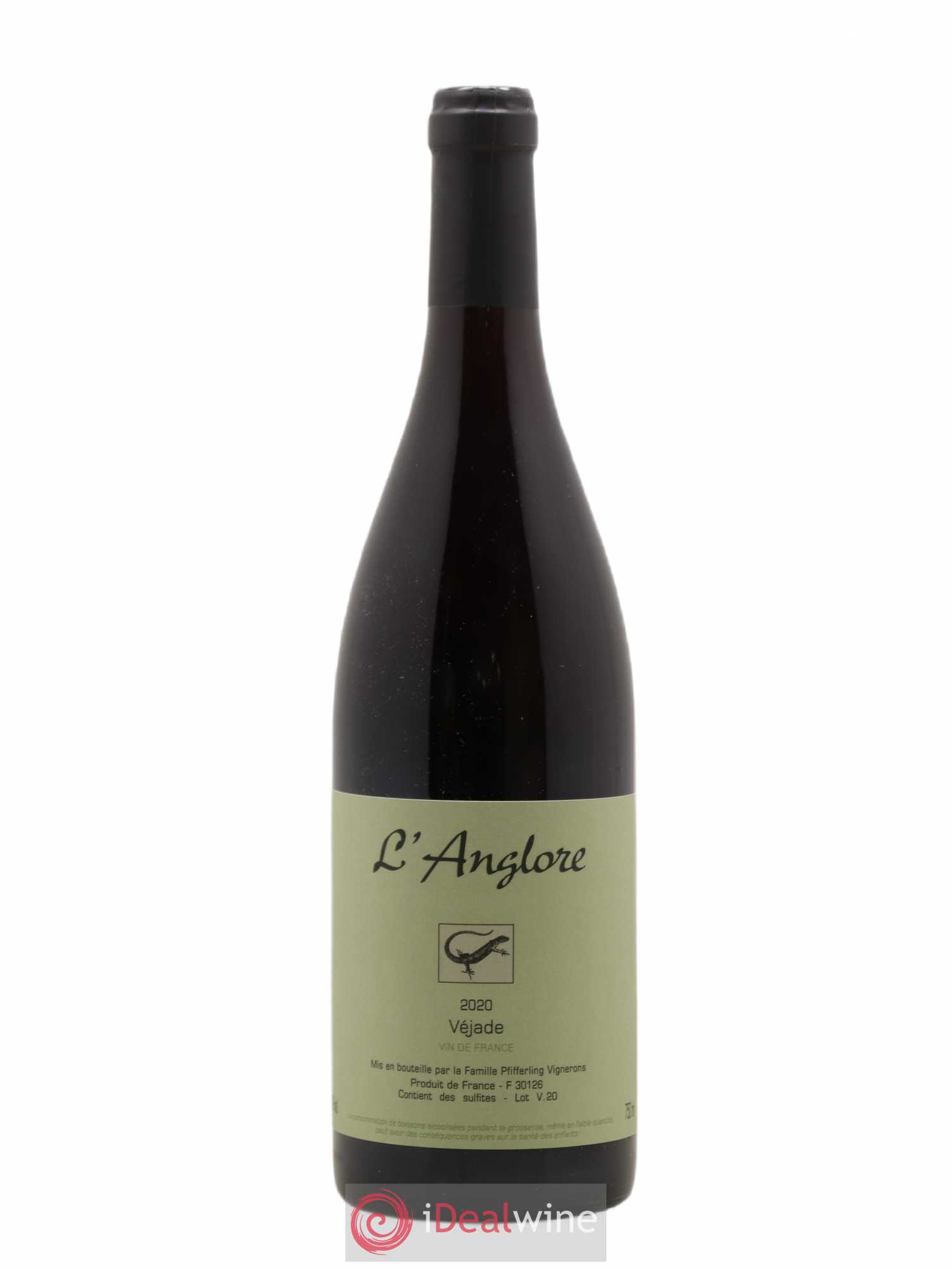 Vin de France Véjade L'Anglore 2020 - Lot de 1 bouteille - 0