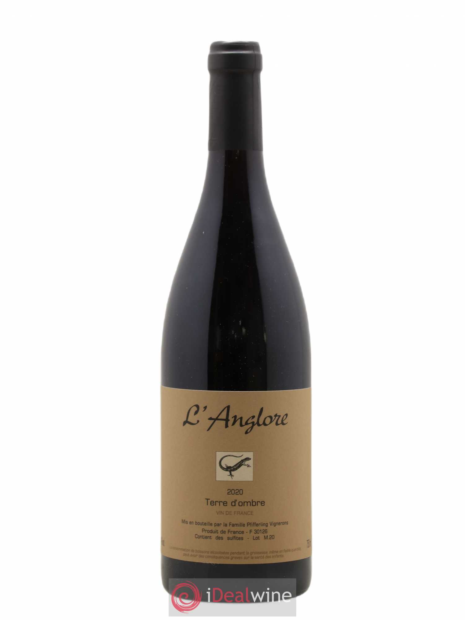 Vin de France Terre d'Ombre L'Anglore 2020 - Lot de 1 bouteille - 0