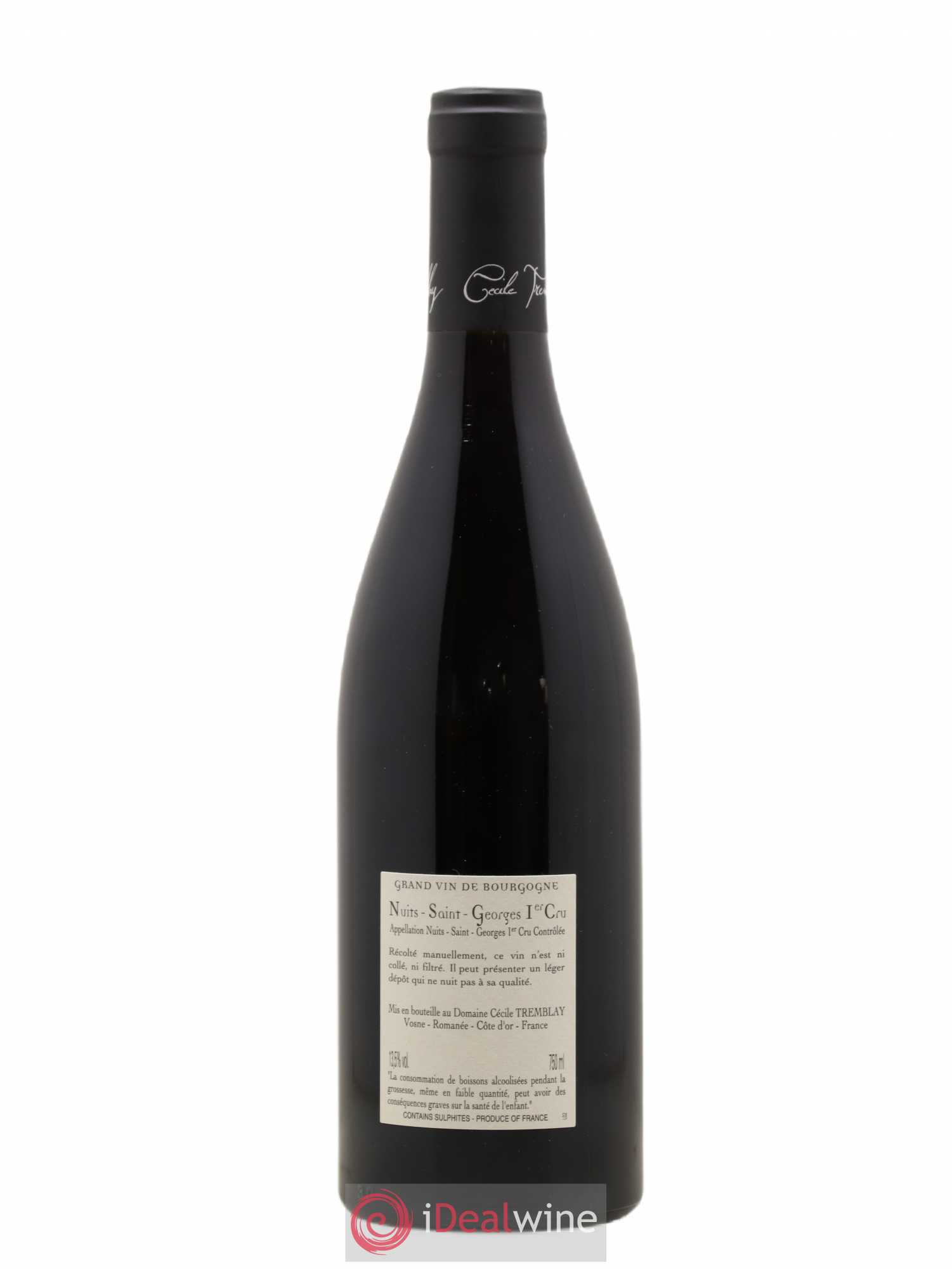 Nuits-Saint-Georges 1er Cru Les Murgers Cécile Tremblay 2019 - Lot de 1 bouteille - 1