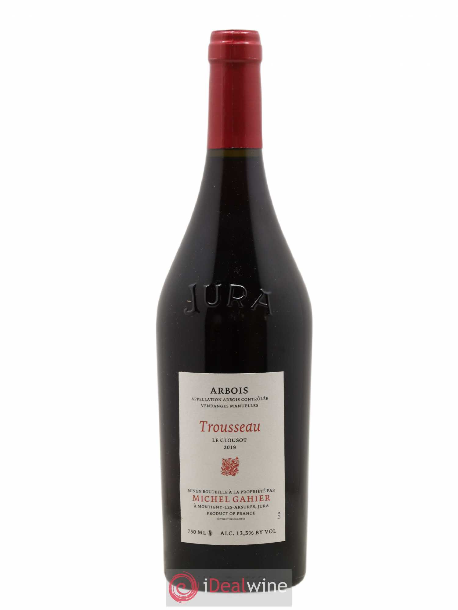 Arbois Trousseau Le Clousot Michel Gahier 2019 - Lot de 1 bouteille - 0