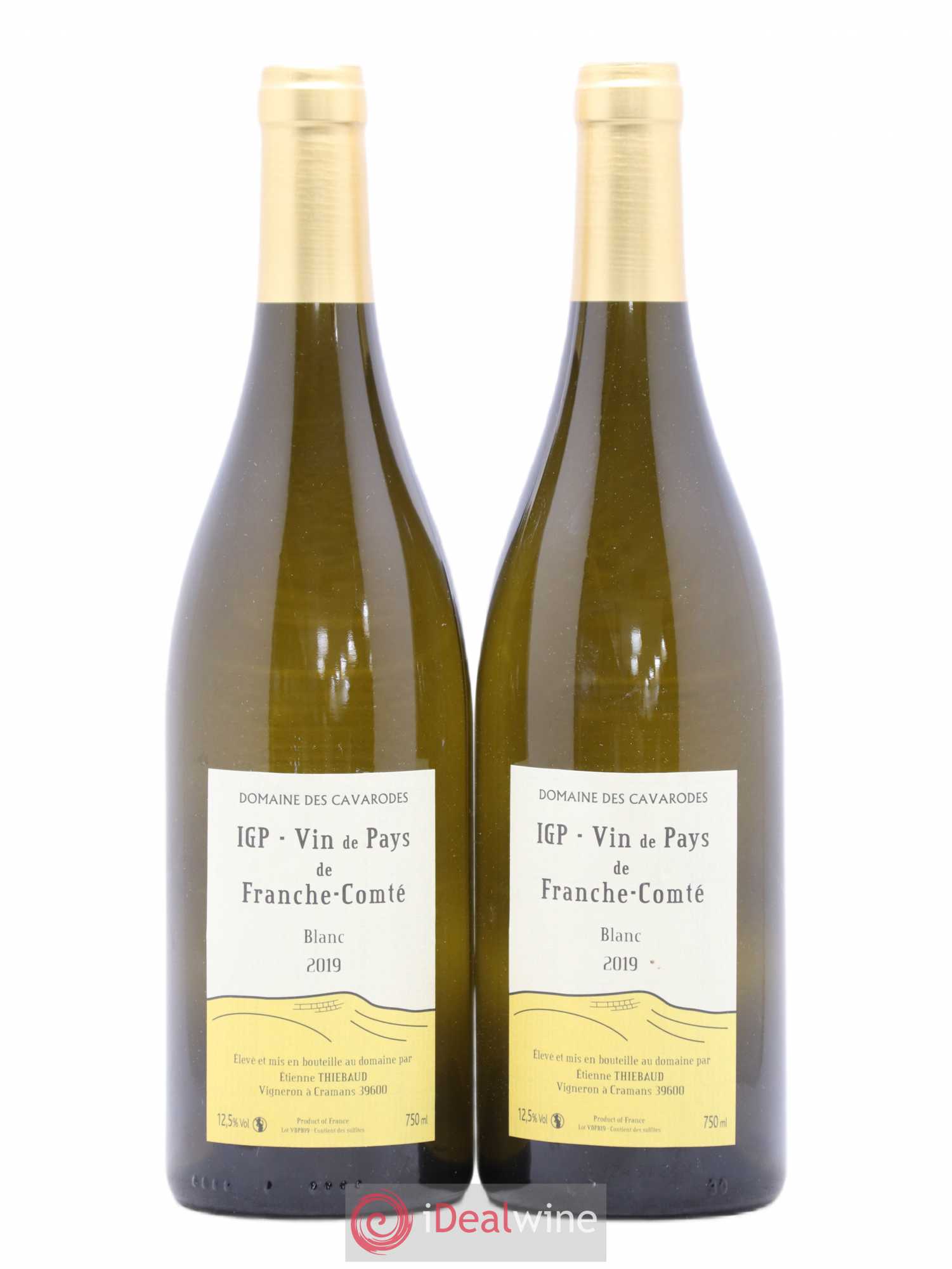 Franche-Comté Cavarodes (Domaine des) - Etienne Thiébaud 2019 - Lot de 2 bouteilles - 0