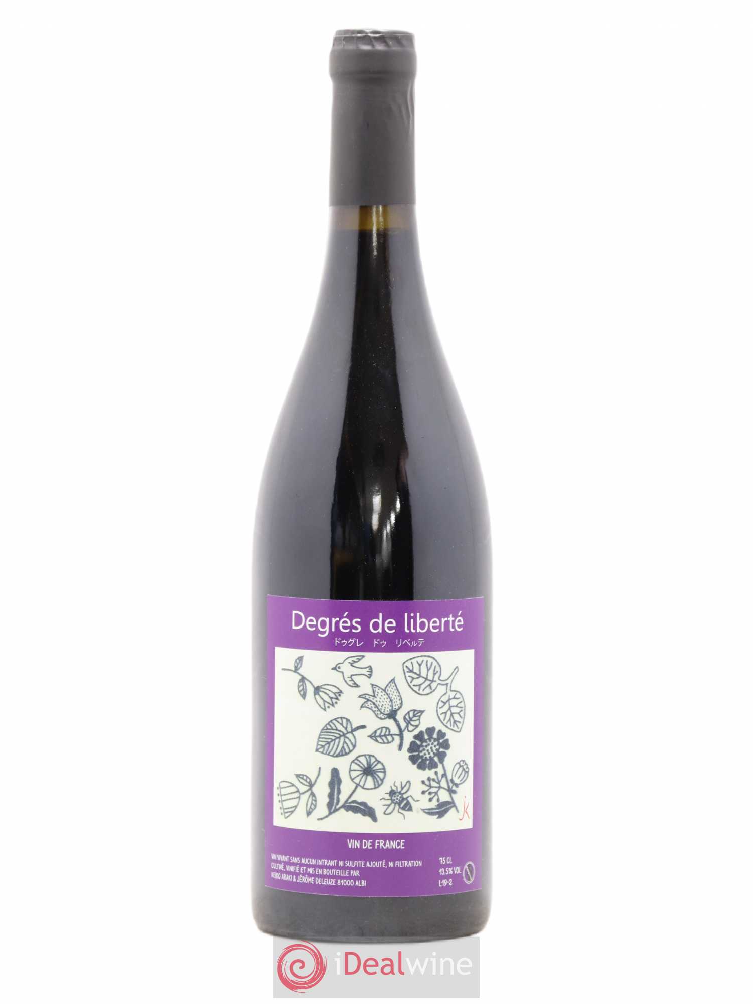 Vin de France Araki et Deleuze Degrés de Liberté (sans prix de réserve) 2017 - Posten von 1 Flasche - 0