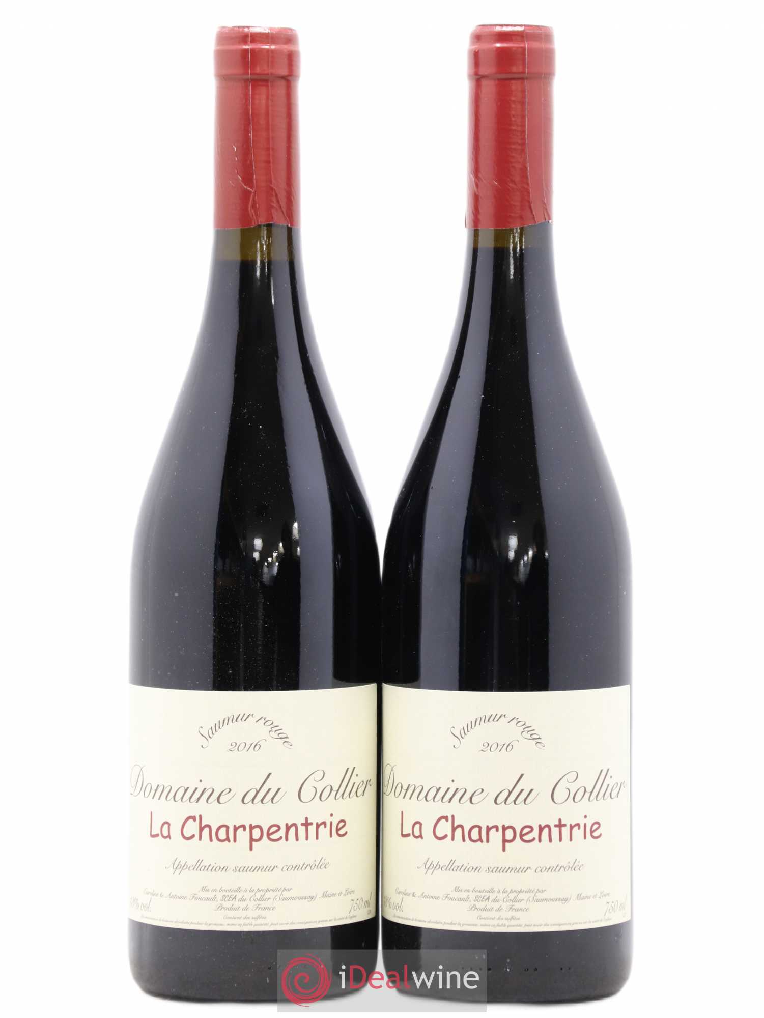 Saumur La Charpentrie Domaine du Collier 2016 - Lot de 2 bouteilles - 0