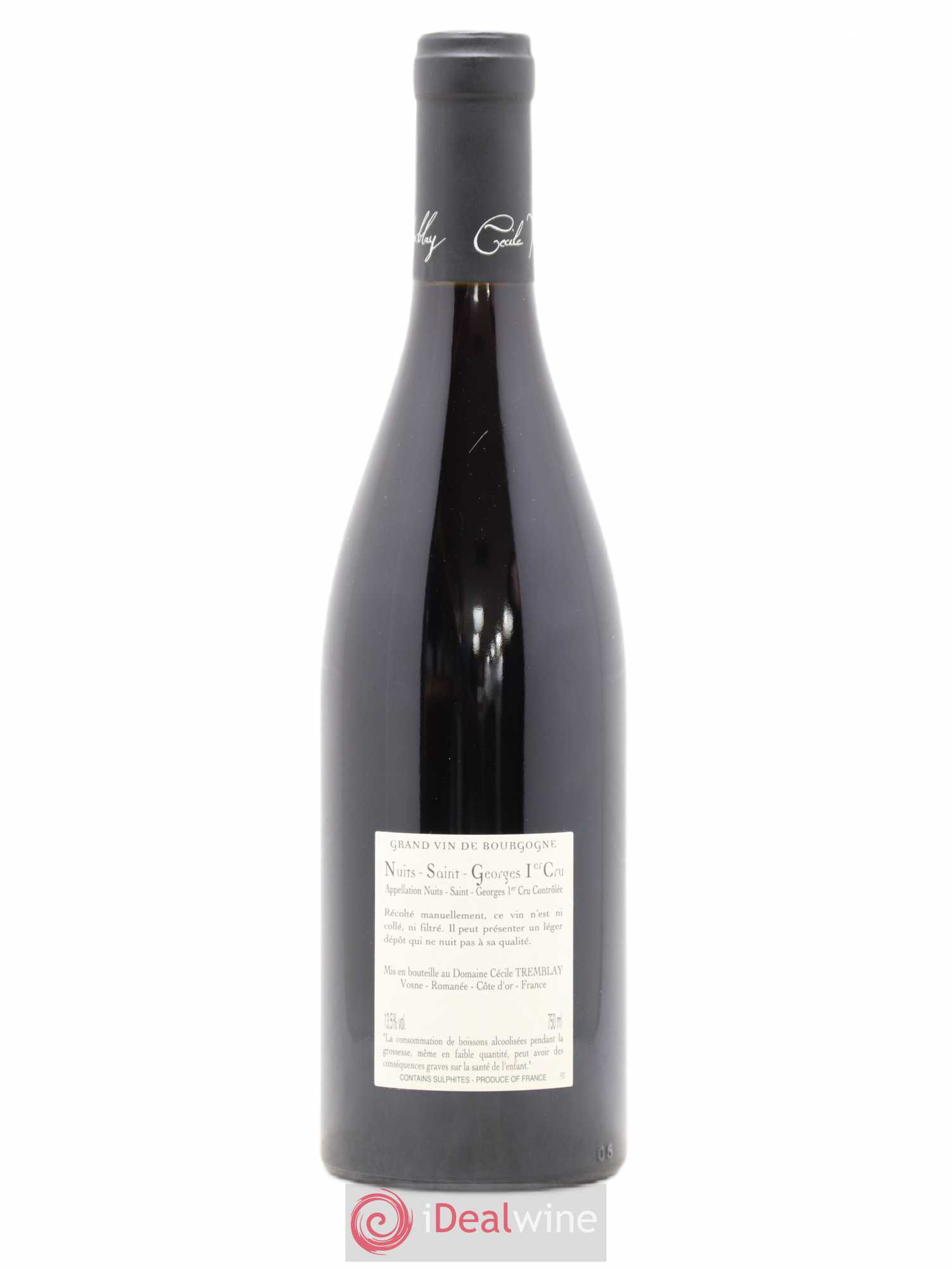 Nuits-Saint-Georges 1er Cru Les Murgers Cécile Tremblay 2019 - Lot de 1 bouteille - 1