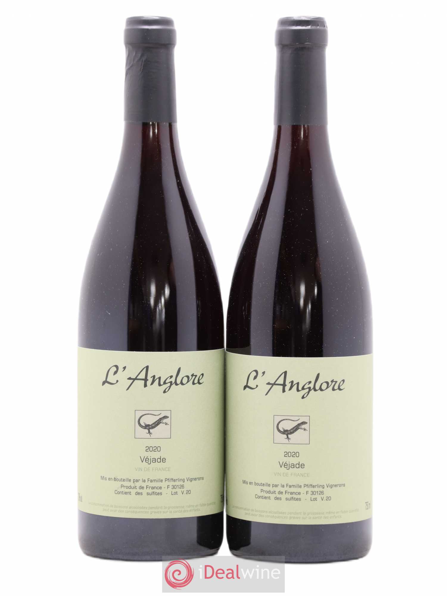 Vin de France Véjade L'Anglore 2020 - Lot de 2 bouteilles - 0