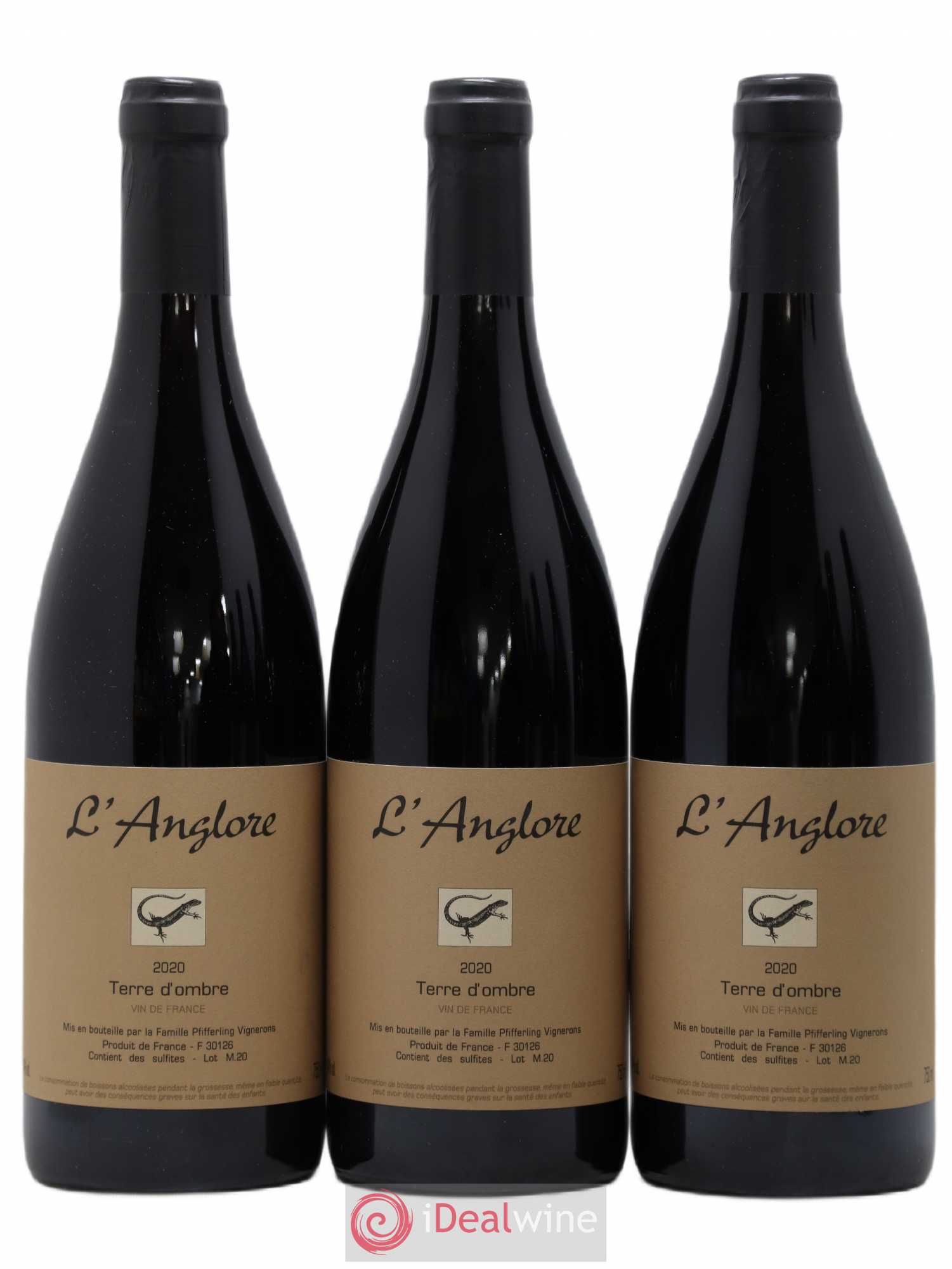 Vin de France Terre d'Ombre L'Anglore 2020 - Lot de 6 bouteilles - 2