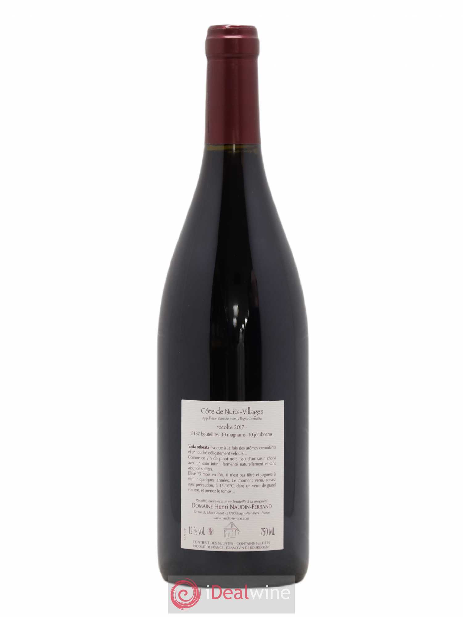 Côte de Nuits-Villages Viola Odorata Naudin-Ferrand (Domaine) 2017 - Lot de 1 bouteille - 1