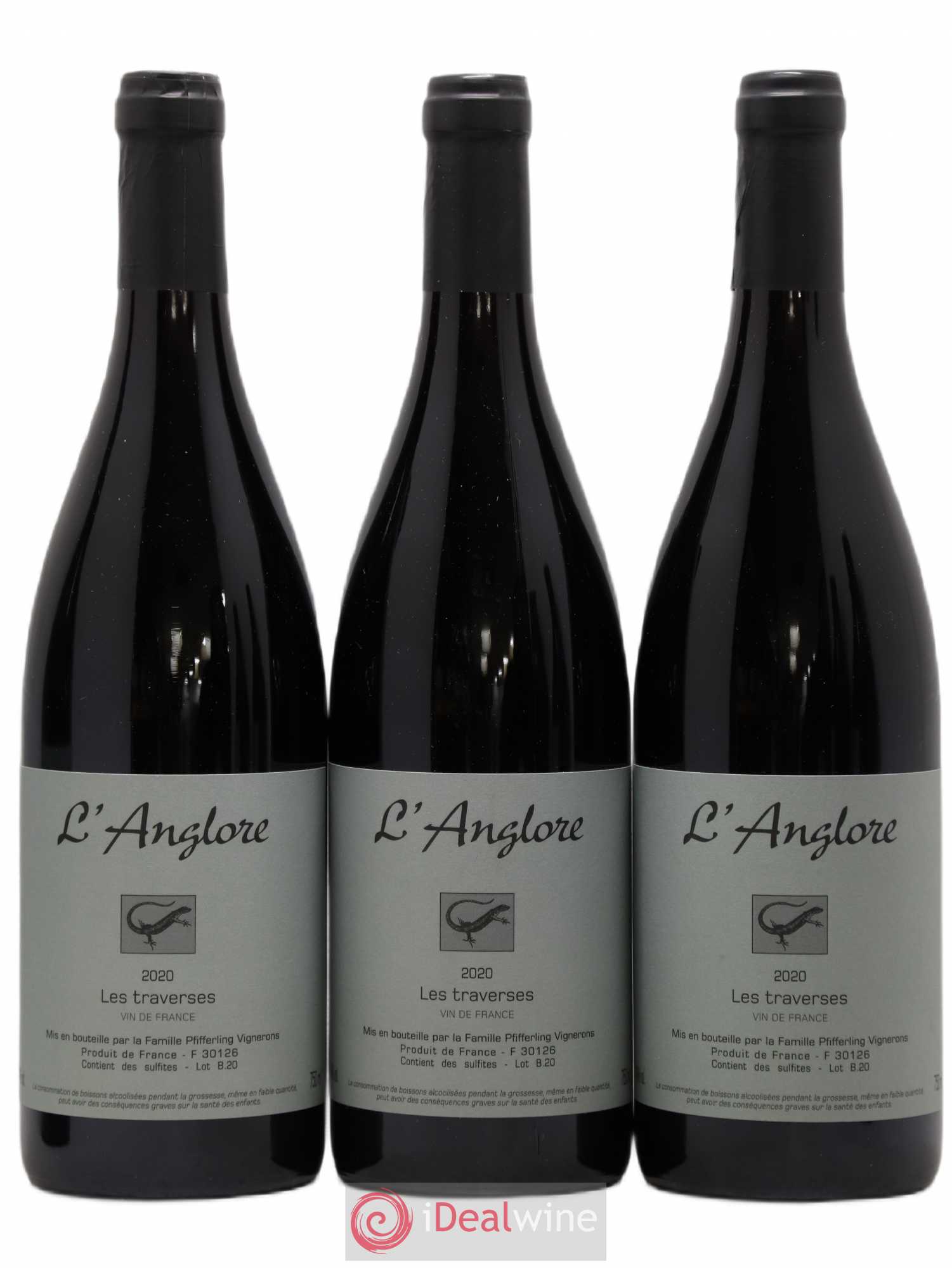 Vin de France Les Traverses L'Anglore 2020 - Lot de 6 bouteilles - 2