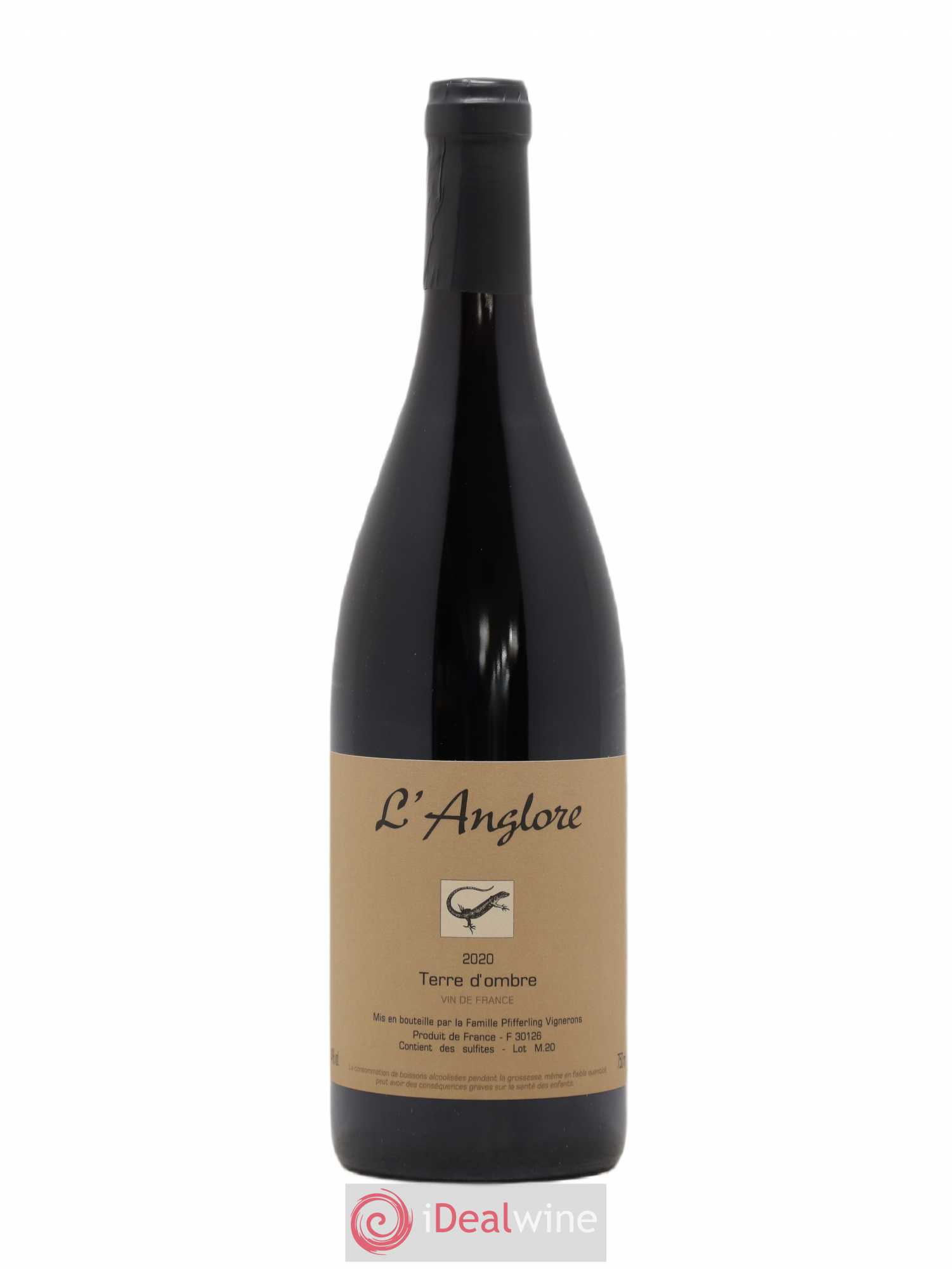 Vin de France Terre d'Ombre L'Anglore 2020 - Lot de 1 bouteille - 0