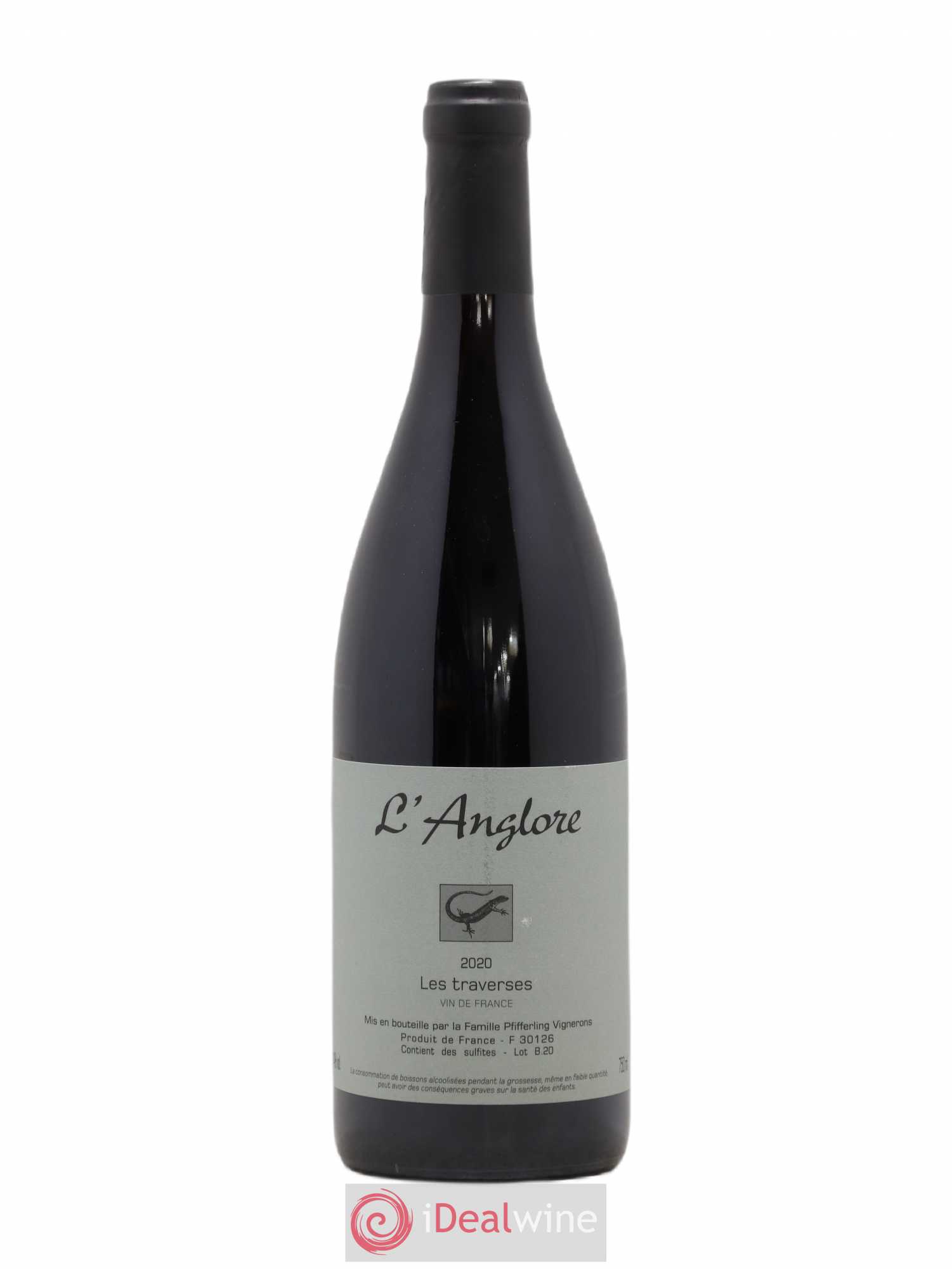 Vin de France Les Traverses L'Anglore 2020 - Lot de 1 bouteille - 0