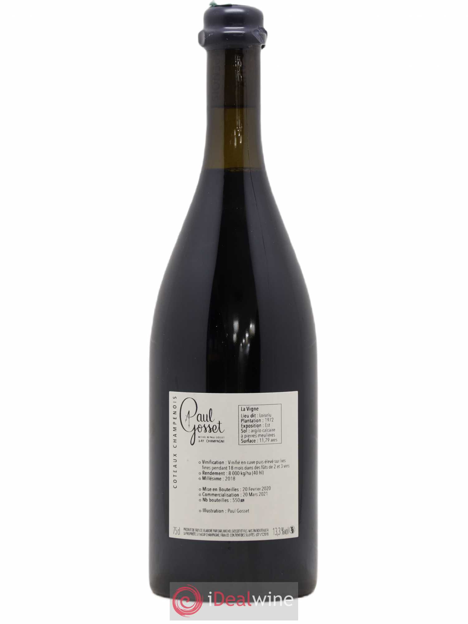 Coteaux Champenois Rouge d'Aÿ Paul Gosset 2018 - Lot de 1 bouteille - 1