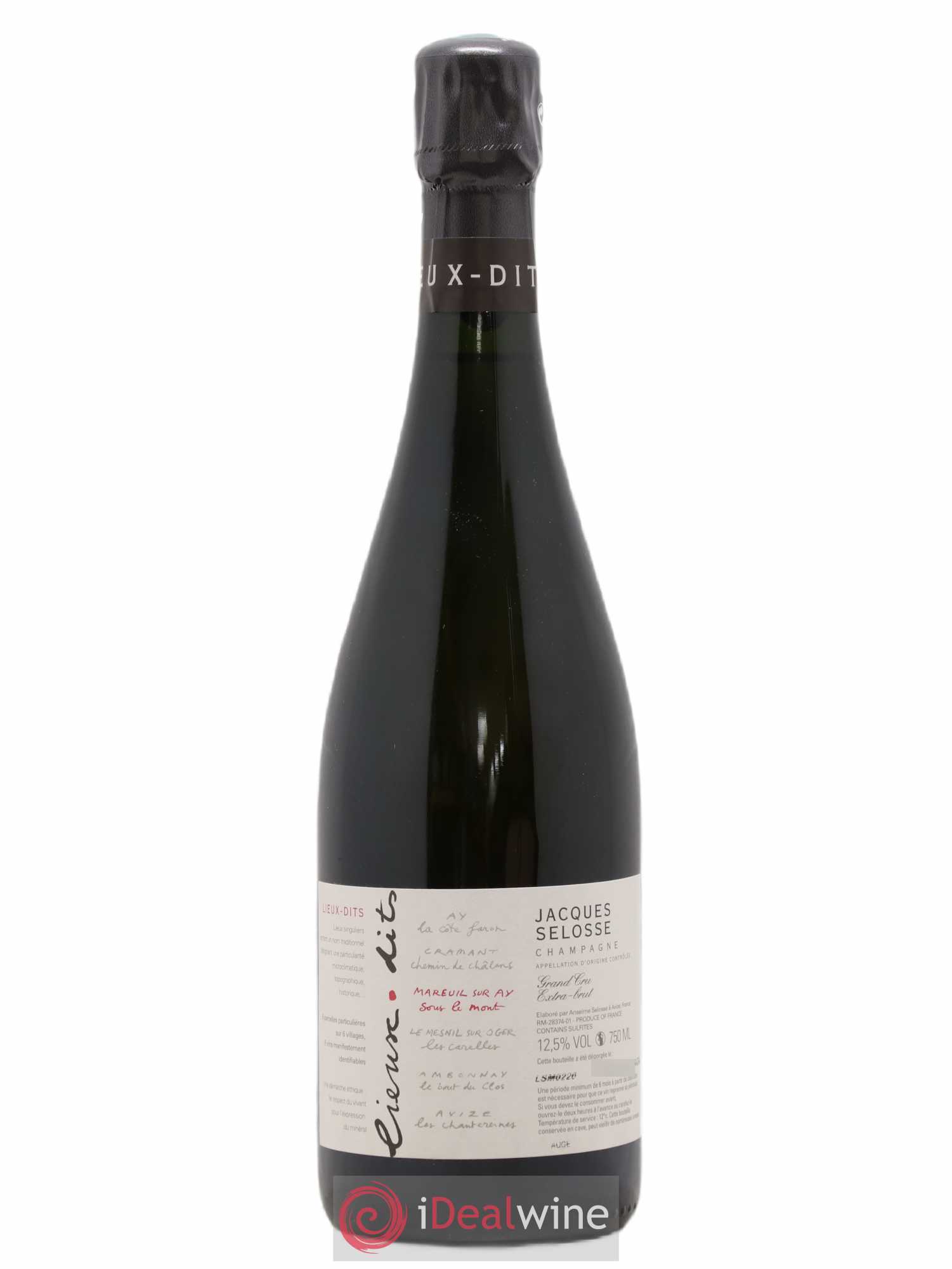 Mareuil sur Ay Sous le Mont Extra-Brut Jacques Selosse - Lot de 1 bouteille - 0