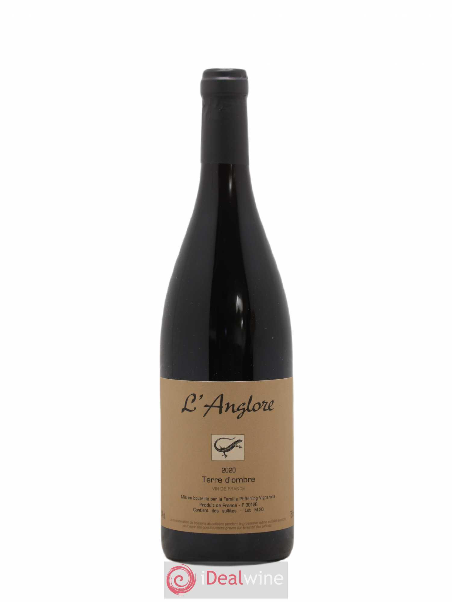 Vin de France Terre d'Ombre L'Anglore 2020 - Lot de 1 bouteille - 0
