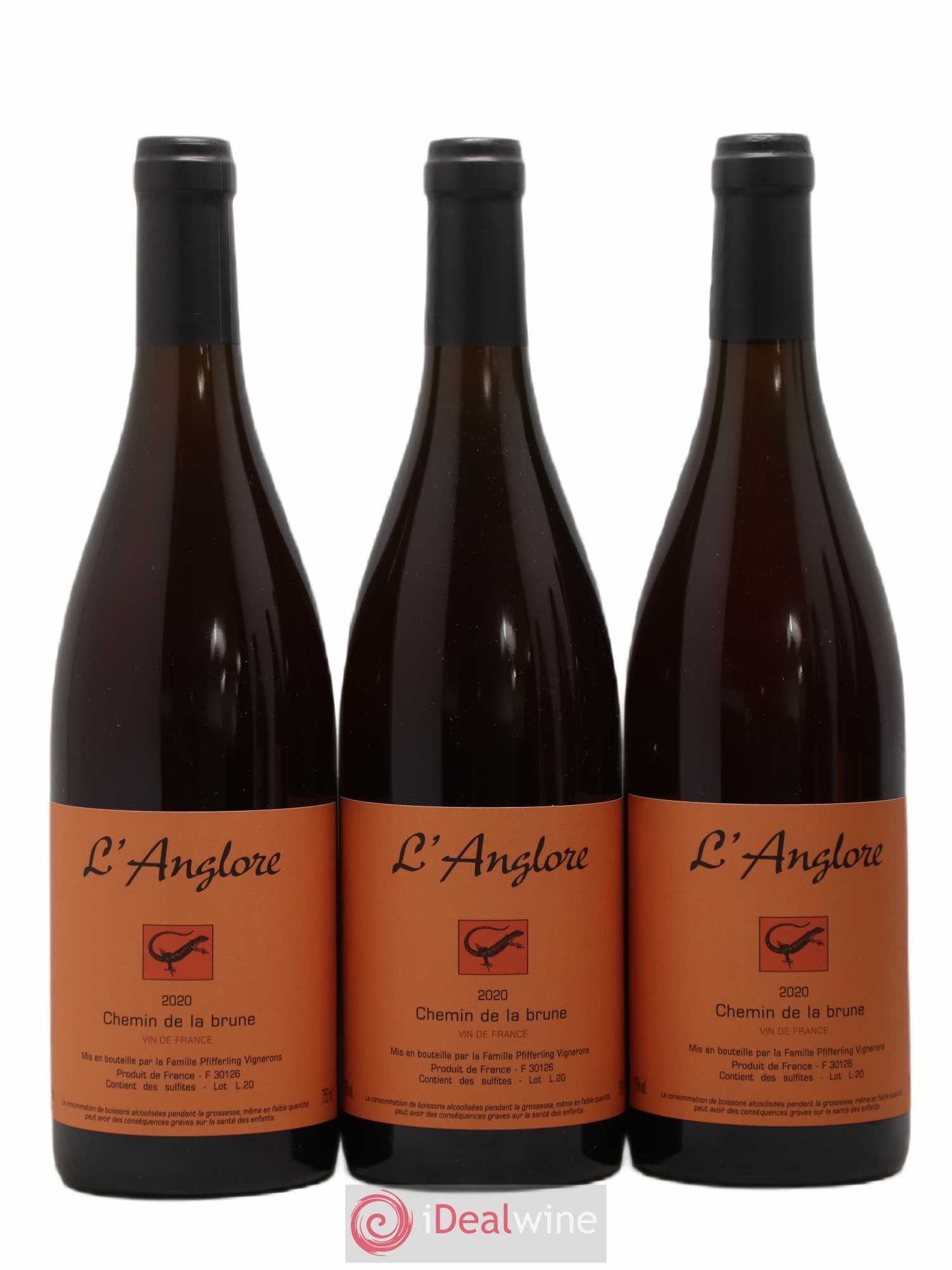 Vin de France Chemin de la brune L'Anglore 2020 - Lot de 6 bouteilles - 1