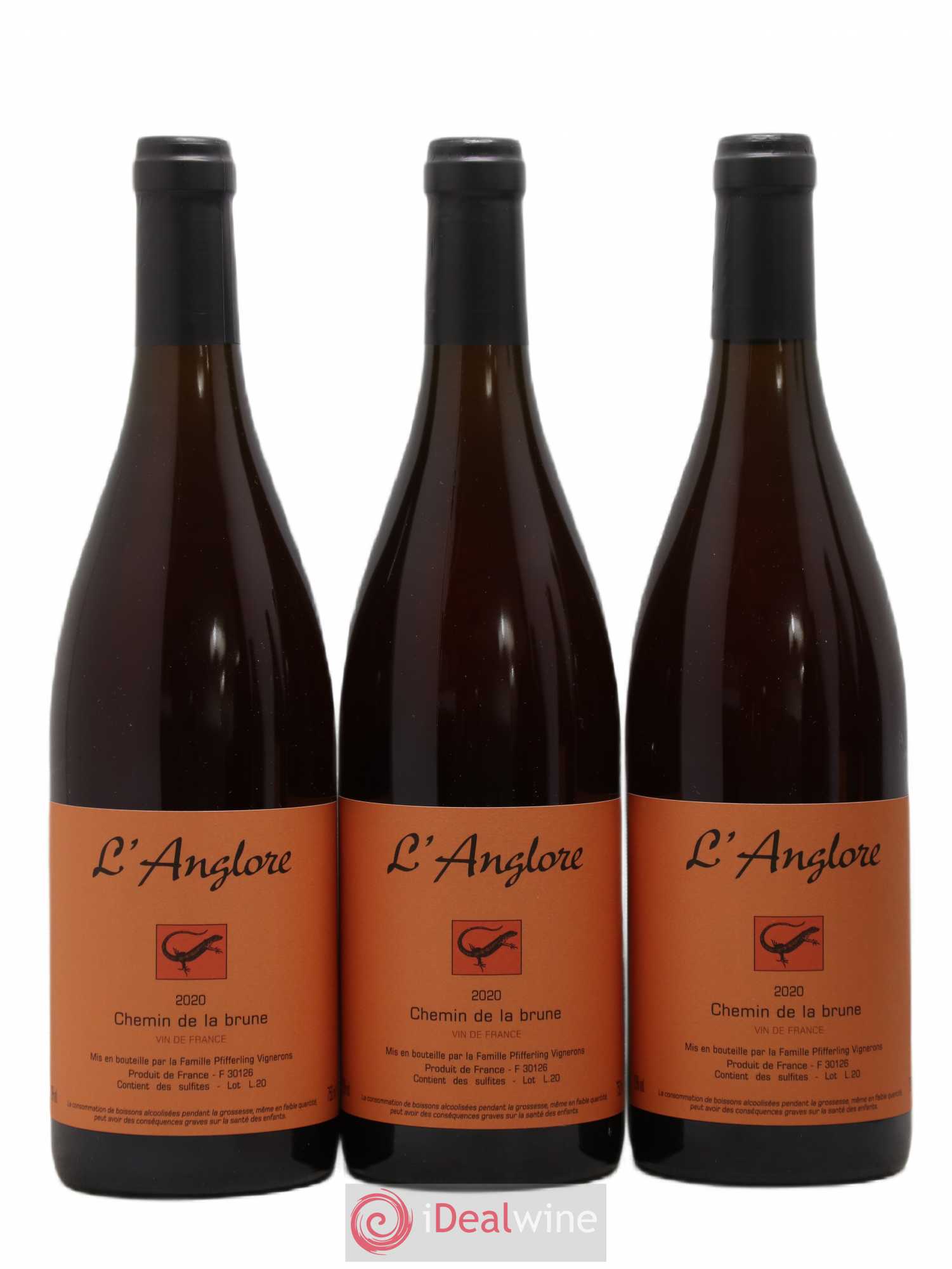 Vin de France Chemin de la brune L'Anglore 2020 - Lot de 6 bouteilles - 2