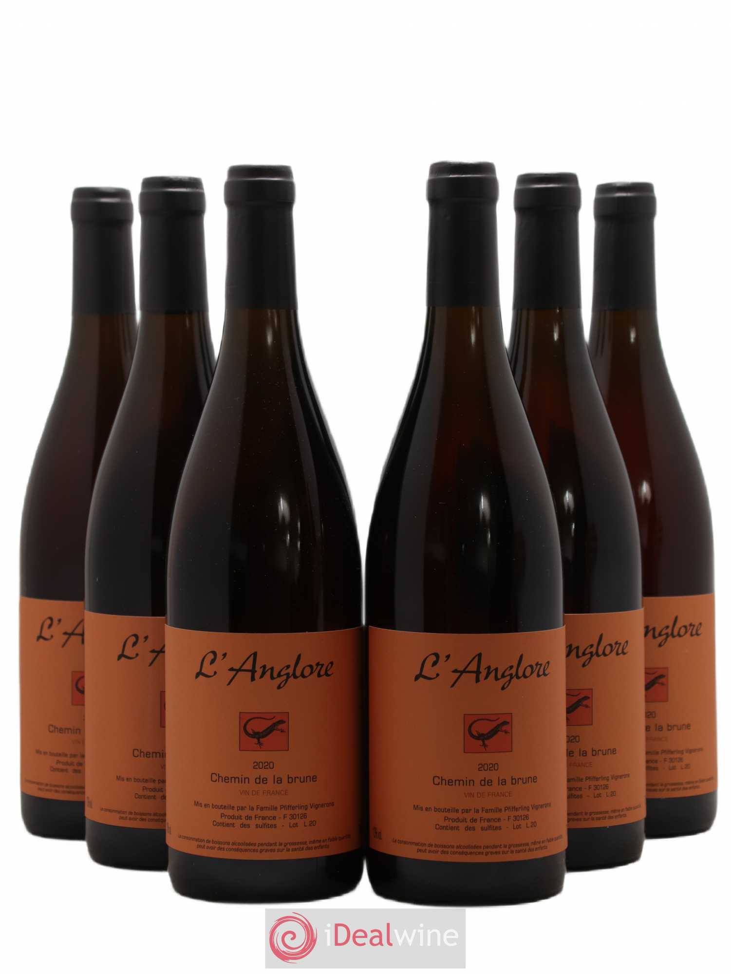 Vin de France Chemin de la brune L'Anglore 2020 - Lot de 6 bouteilles - 0