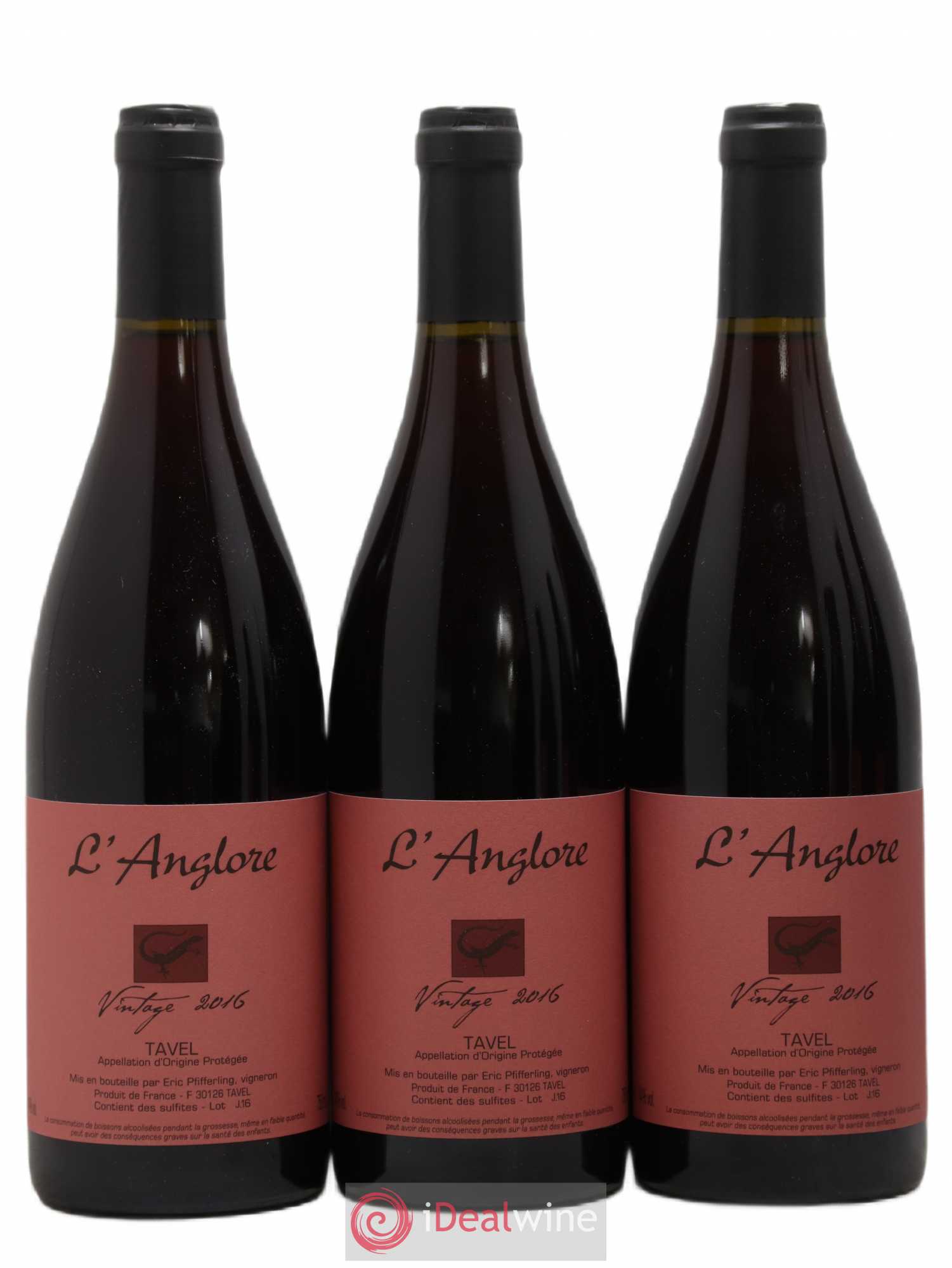 Tavel Vintage L'Anglore 2016 - Lot de 6 bouteilles - 1