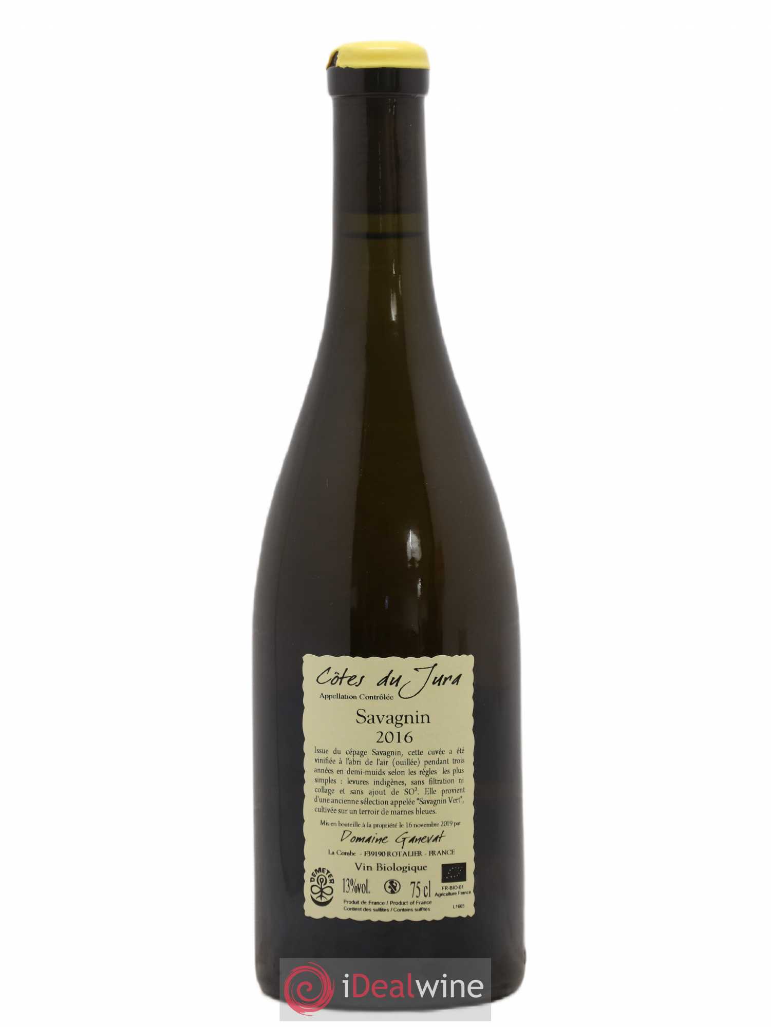 Côtes du Jura Les Chalasses Marnes Bleues Jean-François Ganevat (Domaine) 2016 - Lot de 1 bouteille - 1