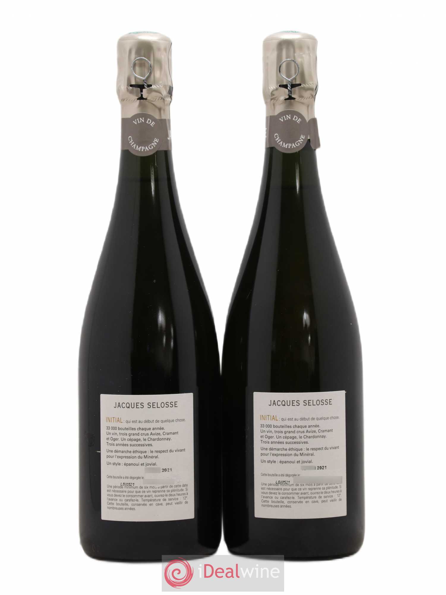 Initial Brut Jacques Selosse - Lot de 2 bouteilles - 1