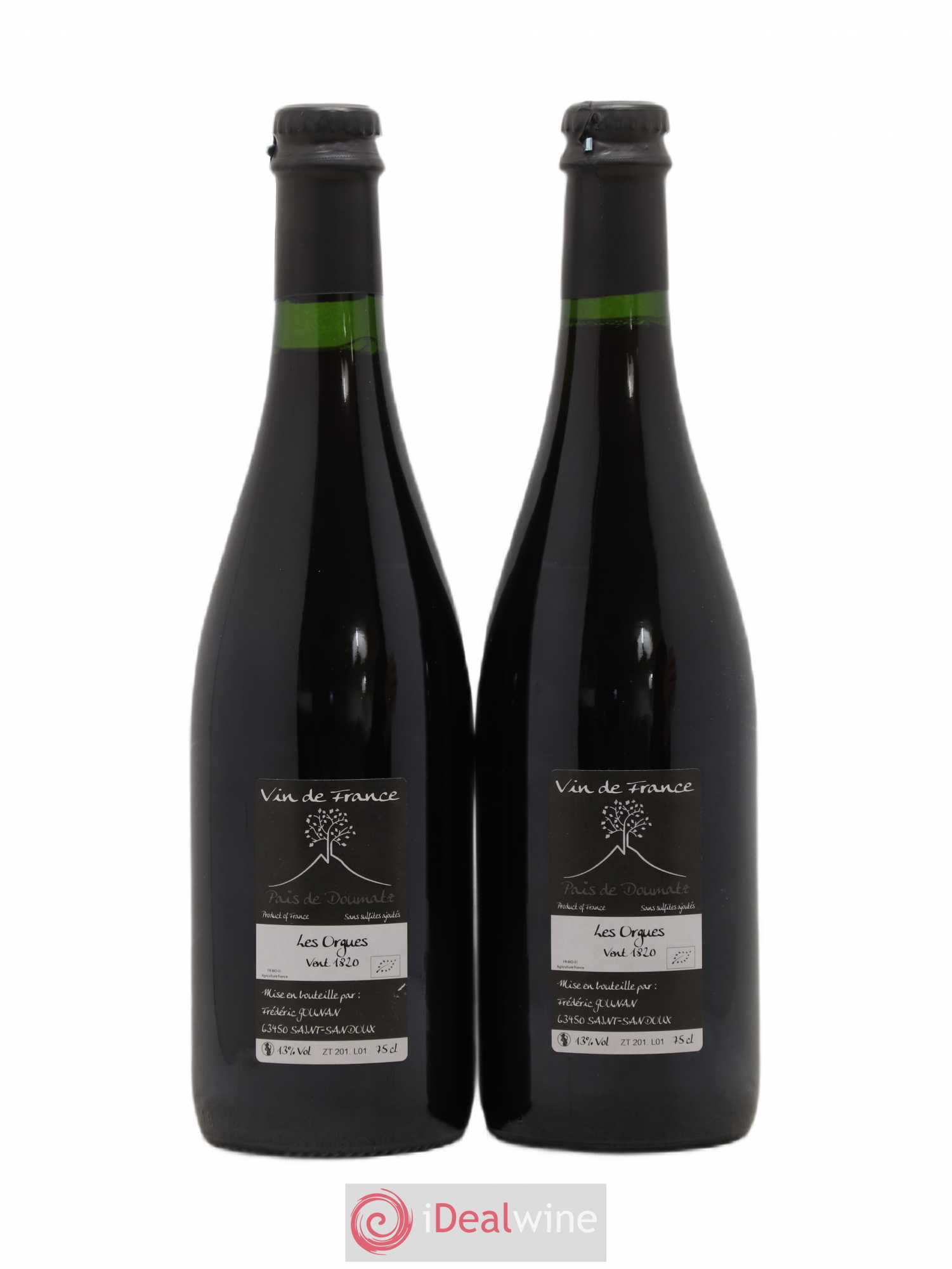 Vin de France Les Orgues Vignoble de l'Arbre Blanc 2018 - Lot de 2 bouteilles - 1