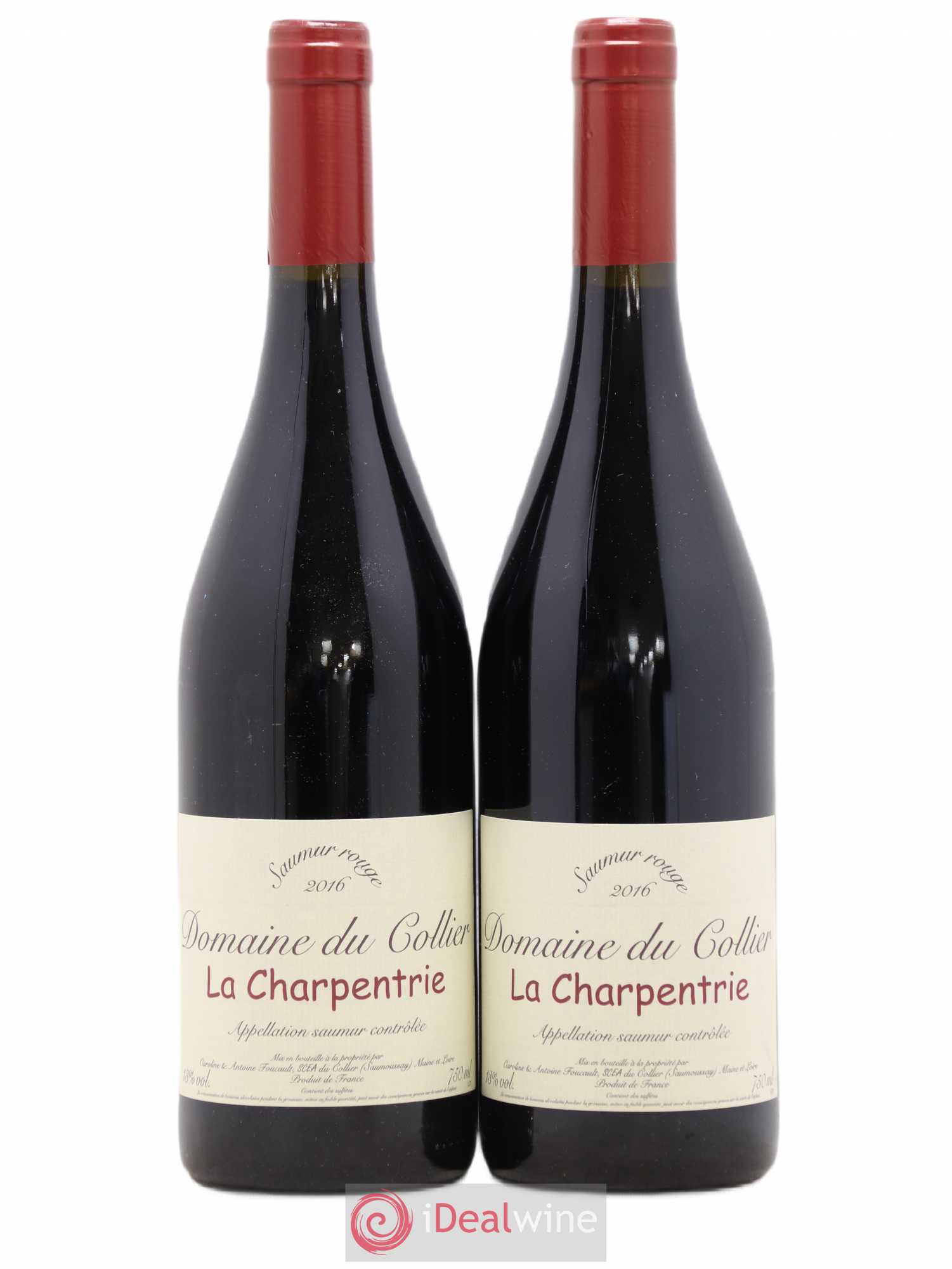 Saumur La Charpentrie Domaine du Collier 2016 - Lot de 2 bouteilles - 0
