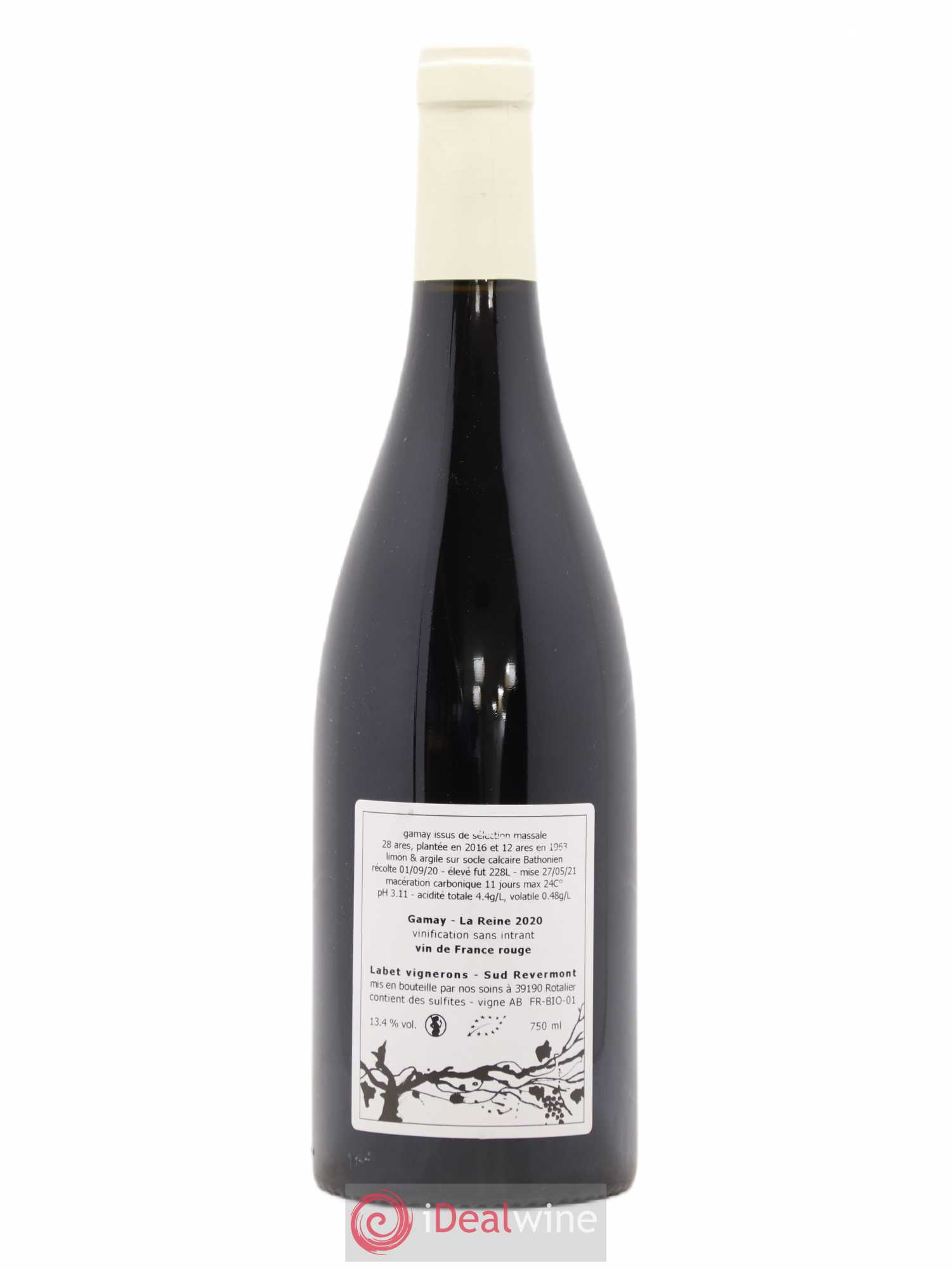 Vin de France Gamay La Reine Labet (Domaine) 2020 - Lot de 1 bouteille - 1