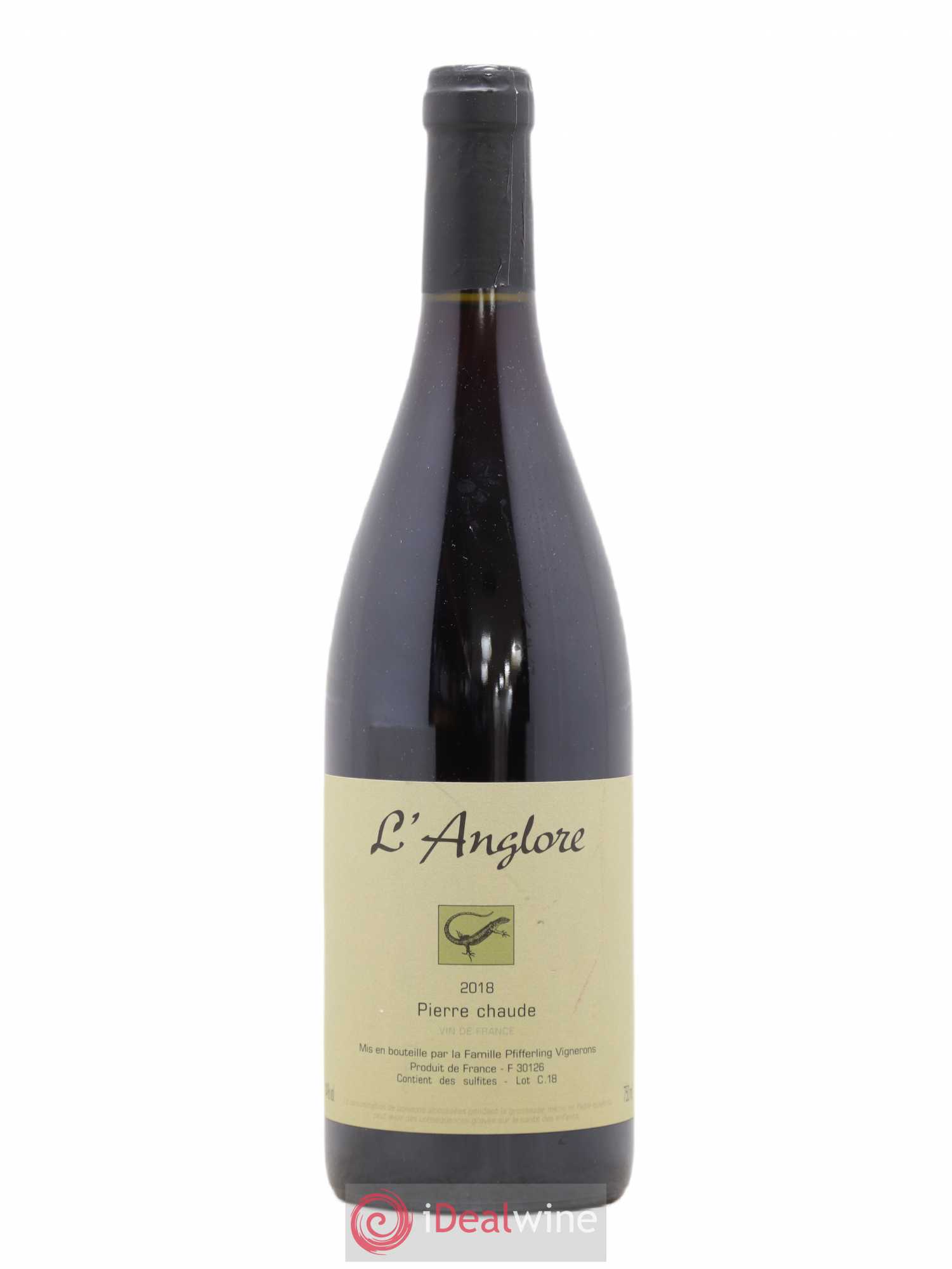 Vin de France Pierre chaude L'Anglore 2018 - Lot de 1 bouteille - 0