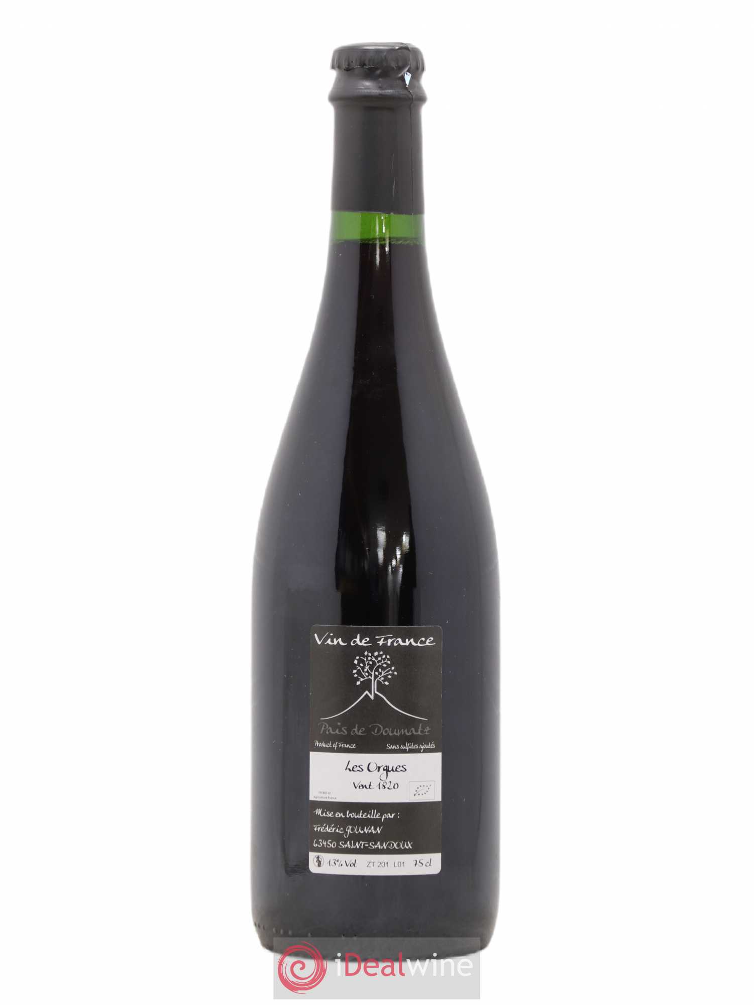 Vin de France Les Orgues Vignoble de l'Arbre Blanc 2018 - Lot de 1 bouteille - 1