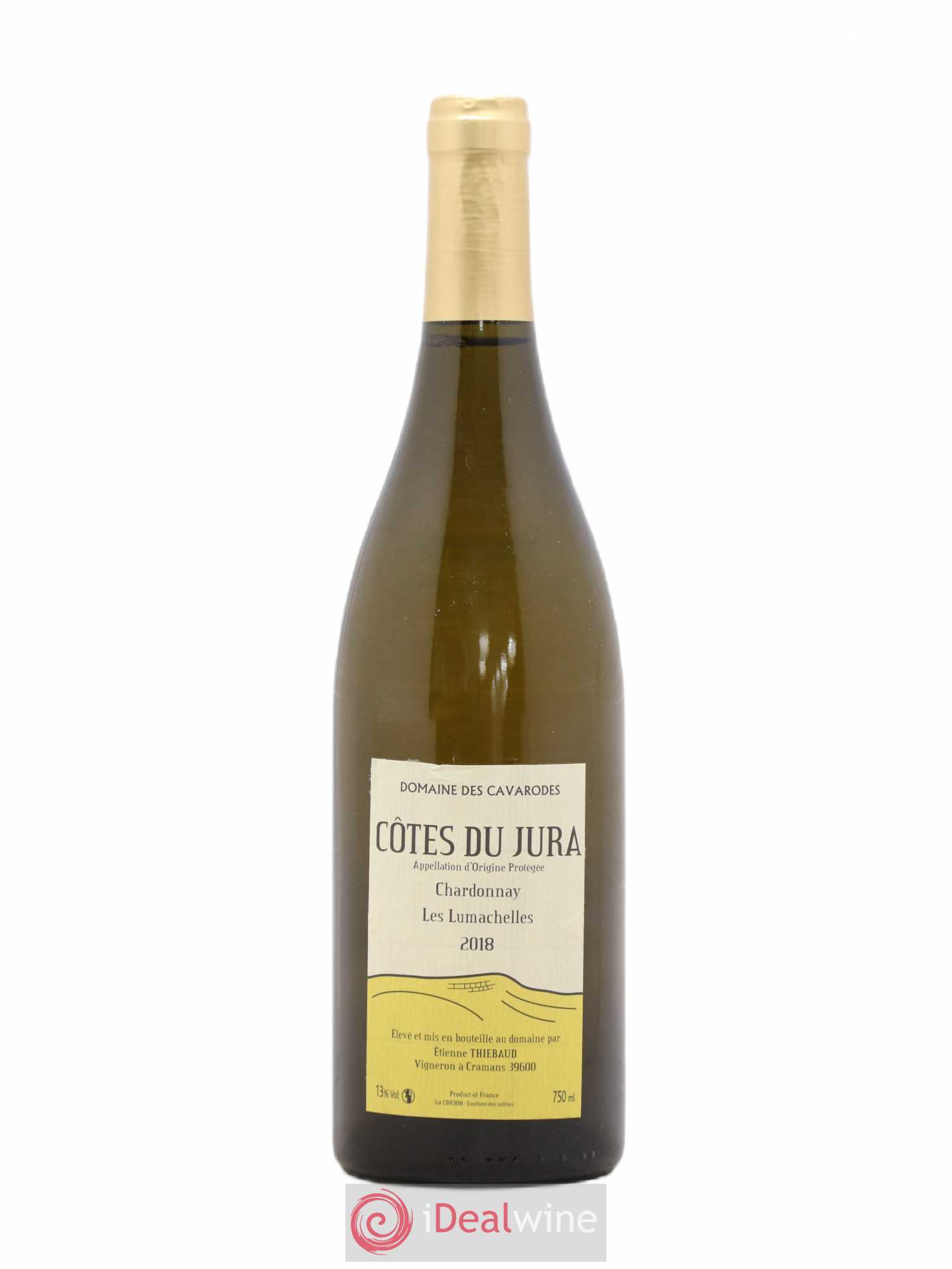 Côtes du Jura Chardonnay Les Lumachelles Cavarodes (Domaine des) - Etienne Thiébaud 2018 - Lot de 1 bouteille - 0