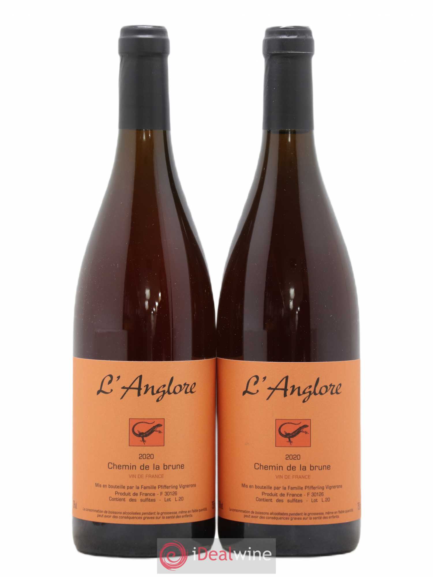 Vin de France Chemin de la brune L'Anglore 2020 - Lot de 2 bouteilles - 0