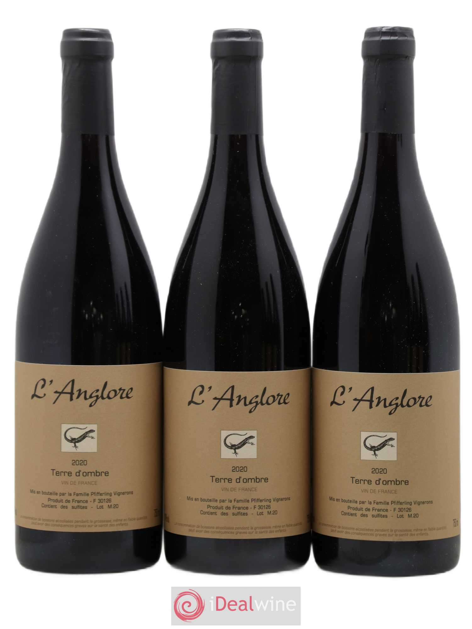 Vin de France Terre d'Ombre L'Anglore 2020 - Lot de 6 bouteilles - 1