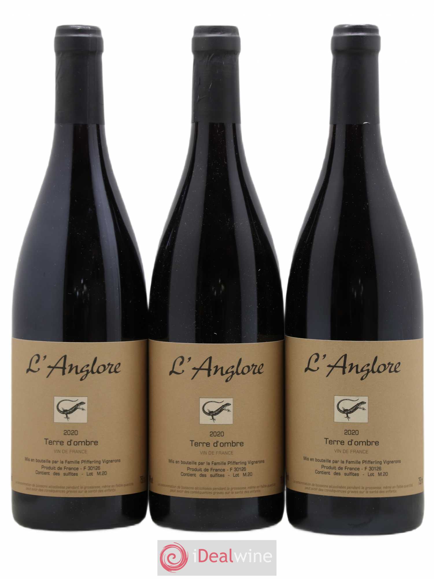 Vin de France Terre d'Ombre L'Anglore 2020 - Lot de 6 bouteilles - 2