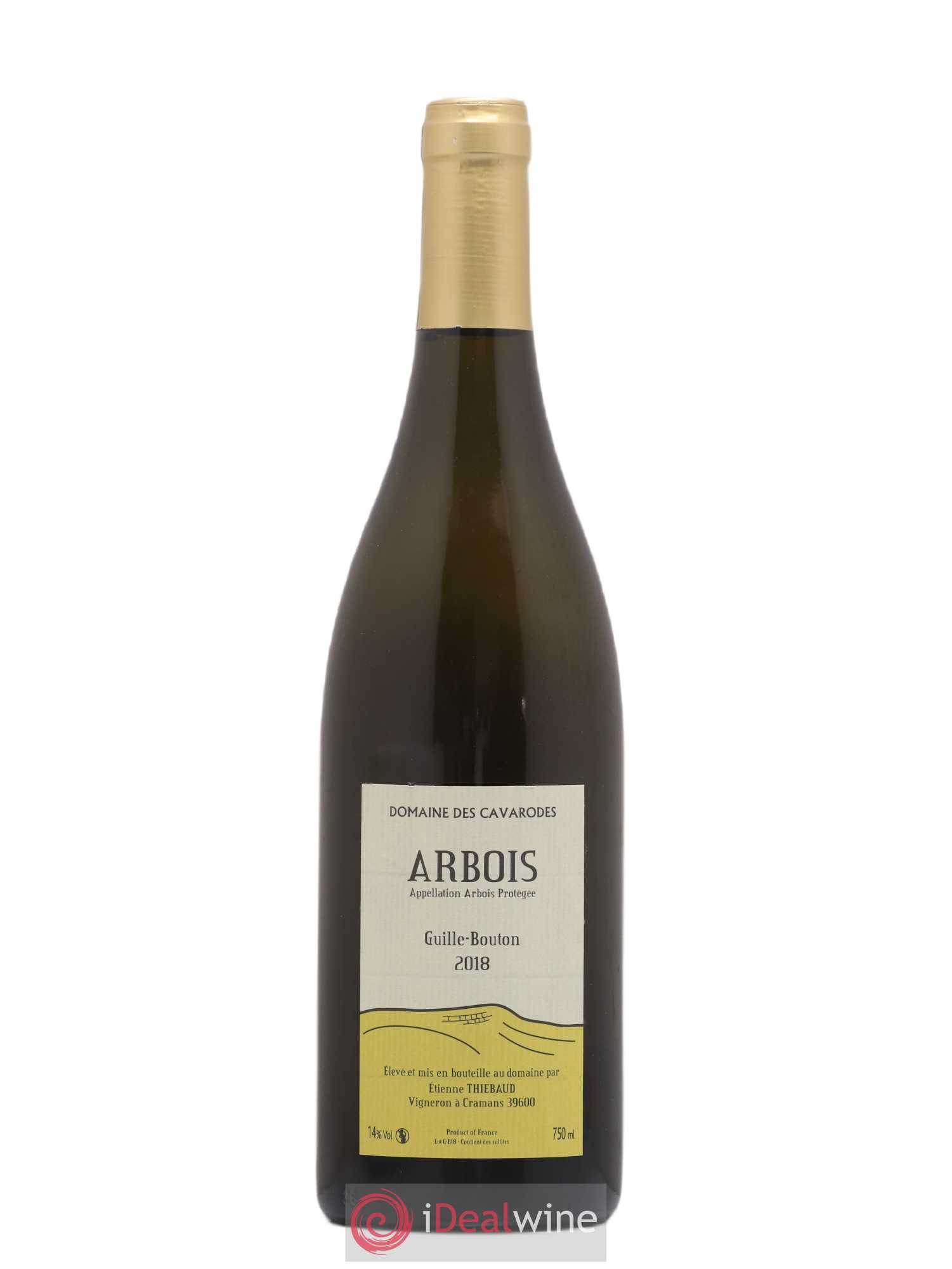 Arbois Guille-Bouton Cavarodes (Domaine des) - Etienne Thiébaud 2018 - Lot de 1 bouteille - 0