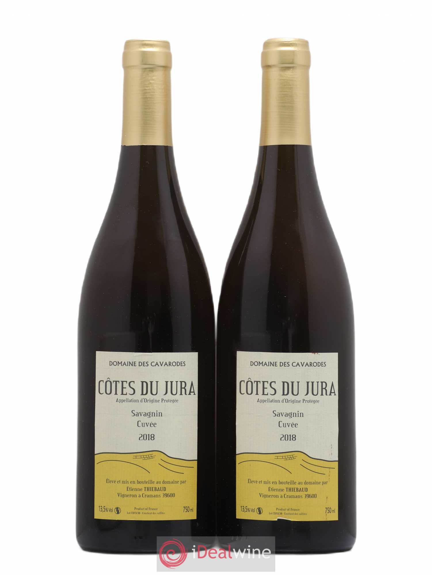 Côtes du Jura Savagnin Cuvée Cavarodes (Domaine des) - Etienne Thiébaud 2018 - Lot de 2 bouteilles - 0