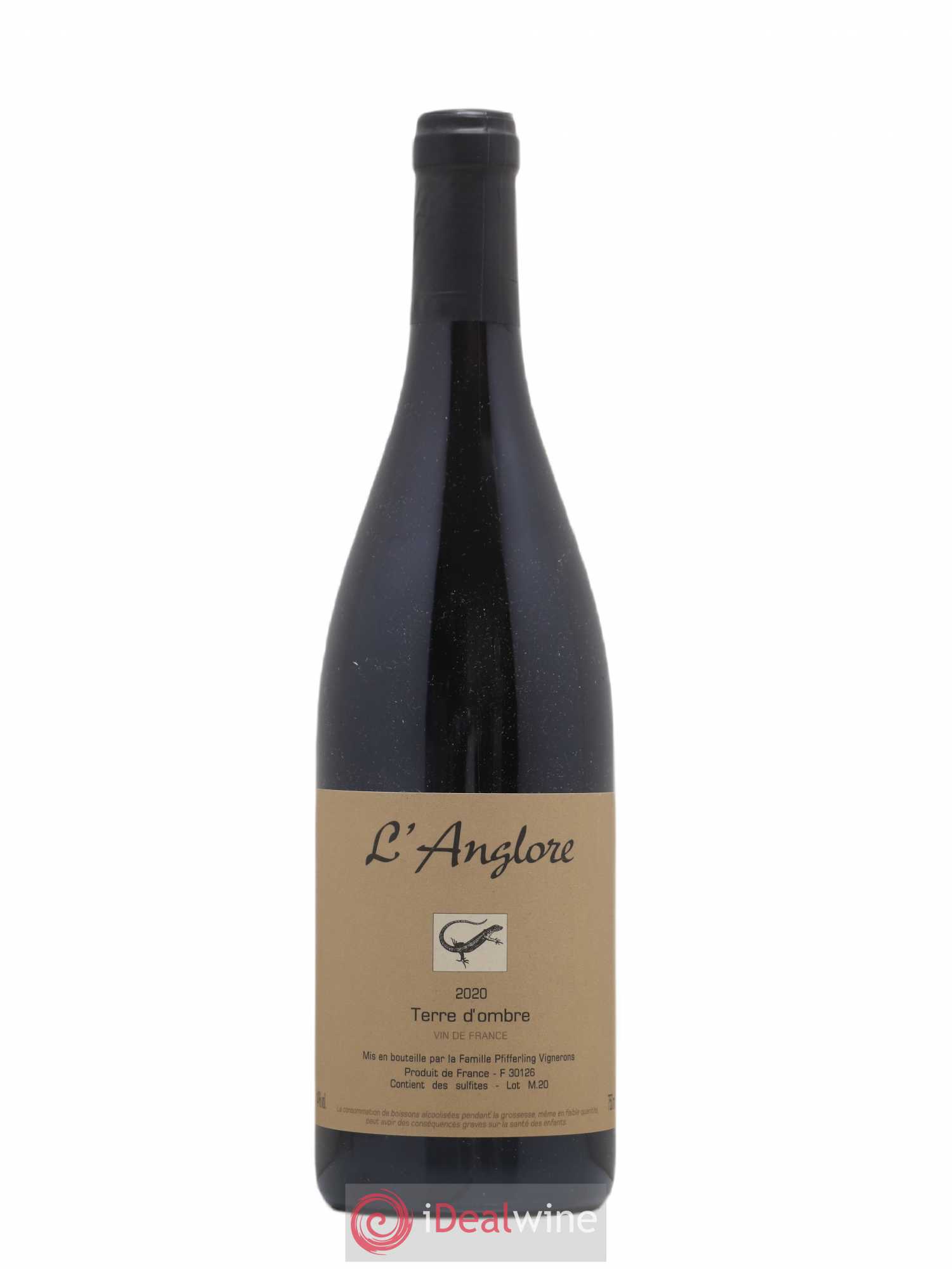 Vin de France Terre d'Ombre L'Anglore 2020 - Lot de 1 bouteille - 0