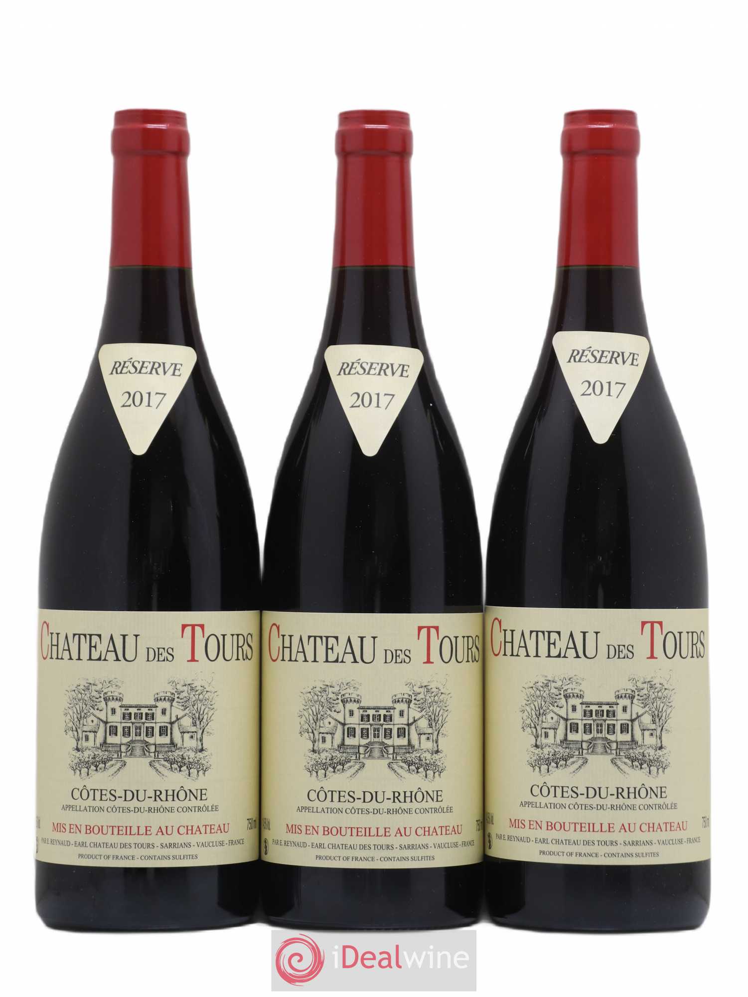 Côtes-du-Rhône Château des Tours Emmanuel Reynaud 2017 - Lot de 6 bouteilles - 2