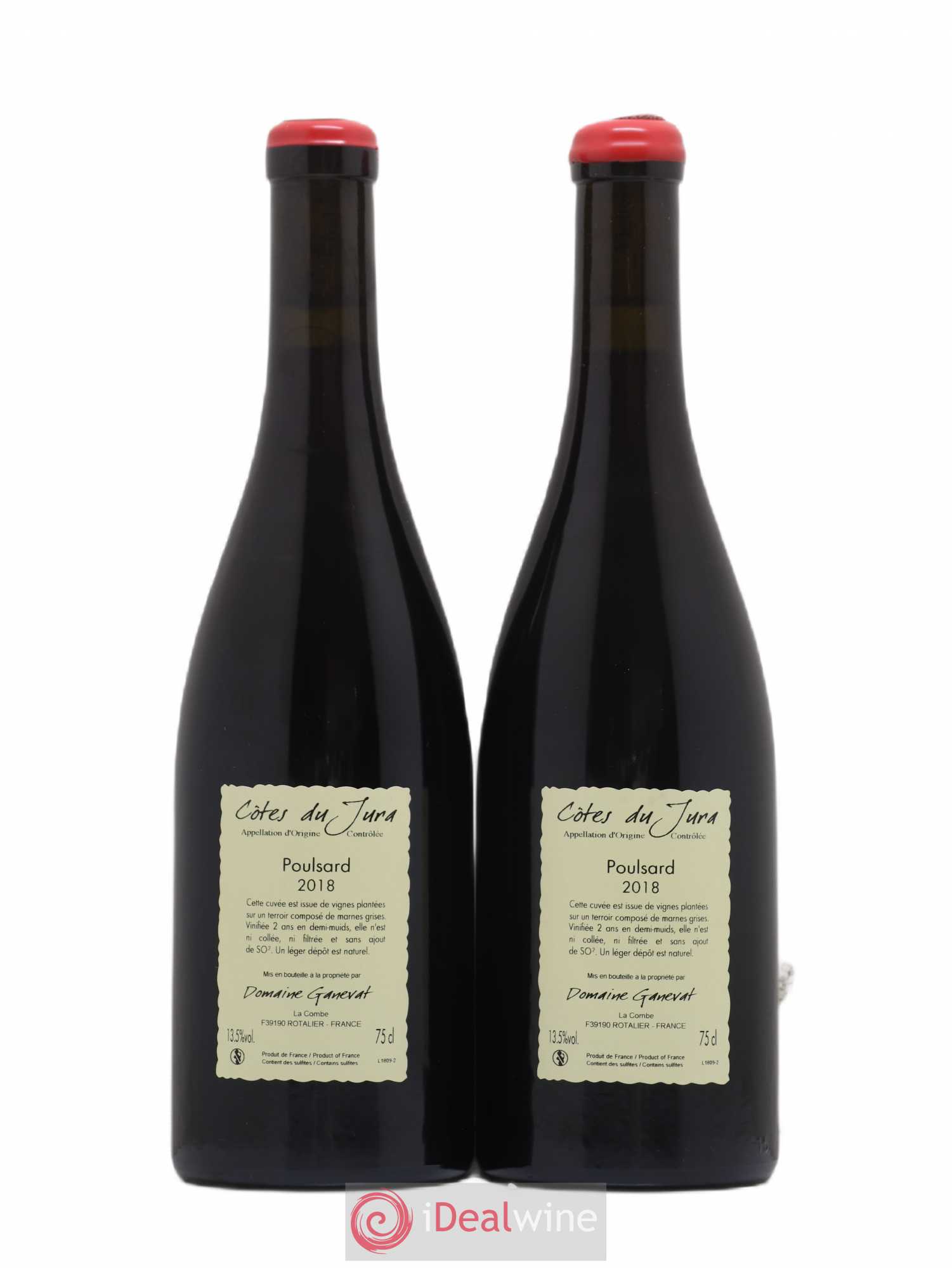 Côtes du Jura Les Chalasses Vieilles Vignes Poulsard Jean-François Ganevat (Domaine) 2018 - Lot de 2 bouteilles - 1